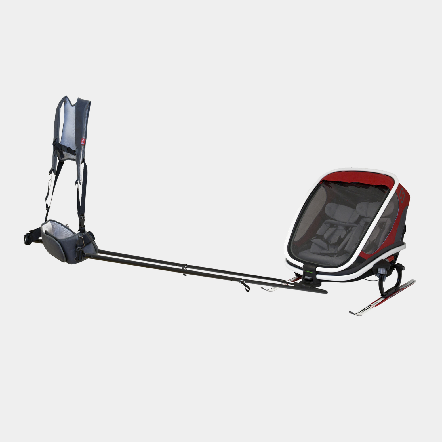 Ensemble de skis Hamax Outback 24/25, pour remorques à vélo Outback – Noir