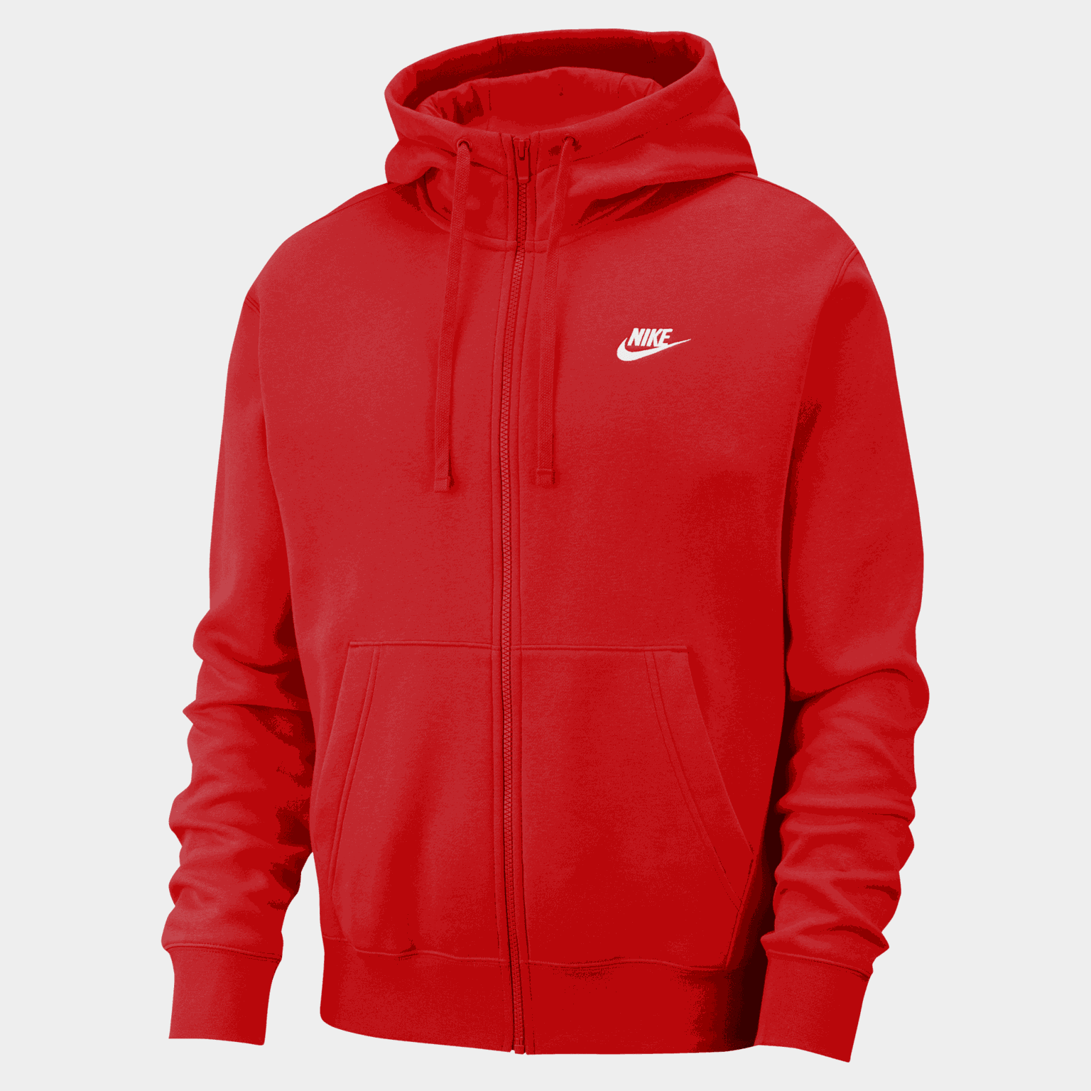  Jachetă din fleece cu glugă Sportswear Club pentru bărbați – Roșu