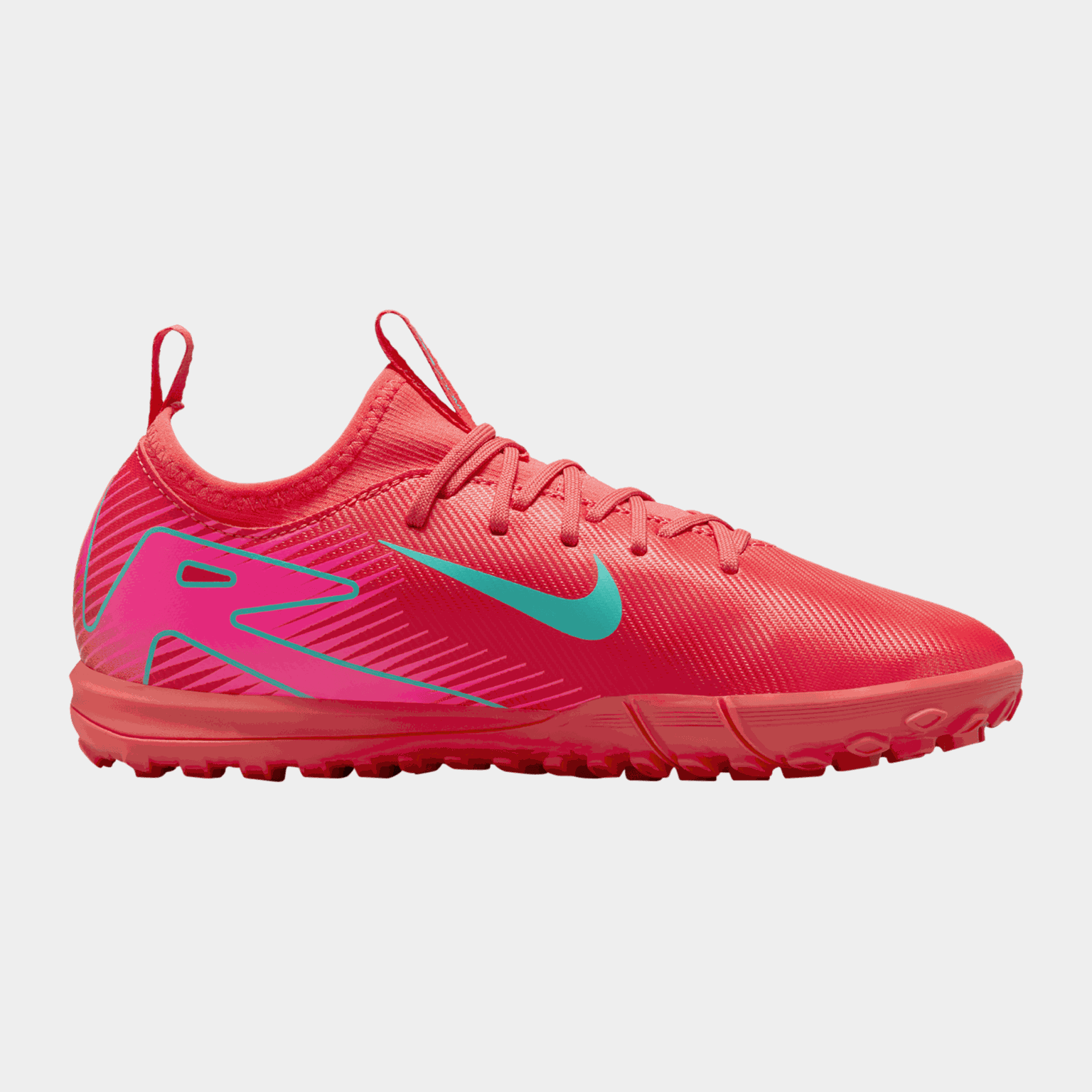 Zoom Vapor 16 Academy TF Q1 25, buty piłkarskie dla chłopców na piasek i sztuczną trawę - czerwone