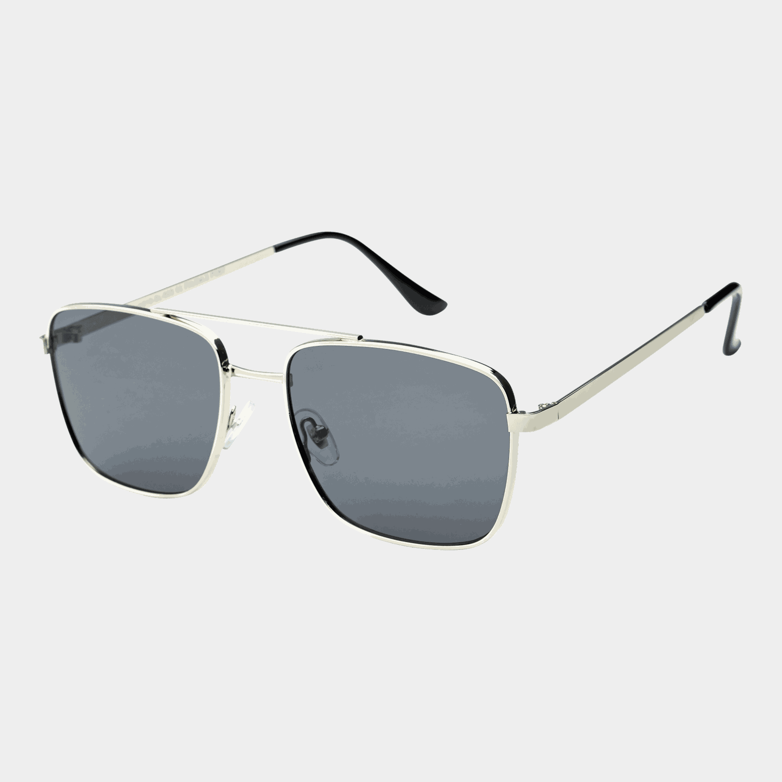 Waye Sunglasses 010 Silver/Smoke, solbriller, unisex - Grå