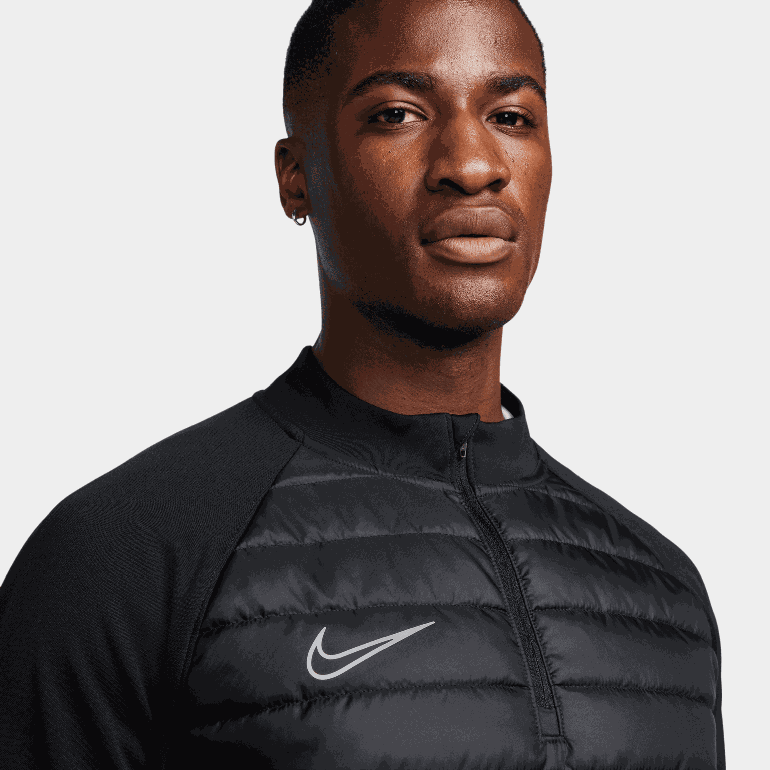  Maglia da allenamento invernale da uomo Therma-FIT Academy Drill Top - Nera