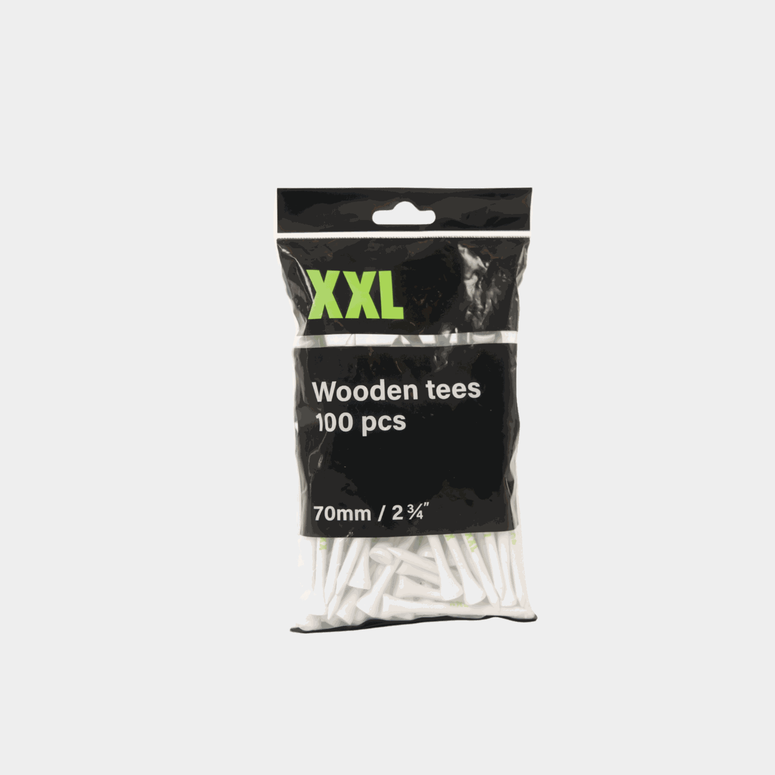  Golftees 70 mm, verpakking van 100 stuks, wit
