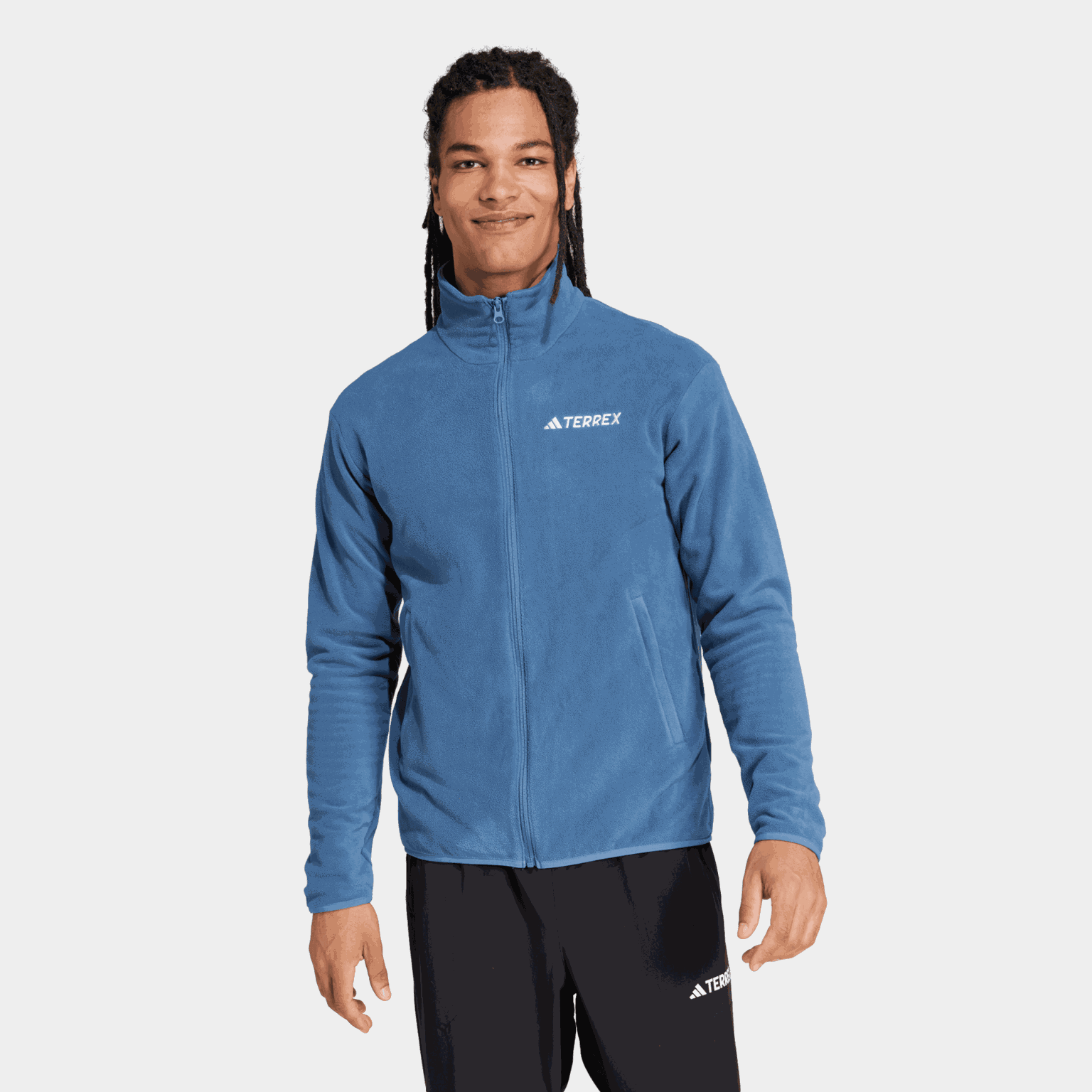 Multi Essentials Full-Zip Fleece Jacket, fleecejakke, herre - Grå