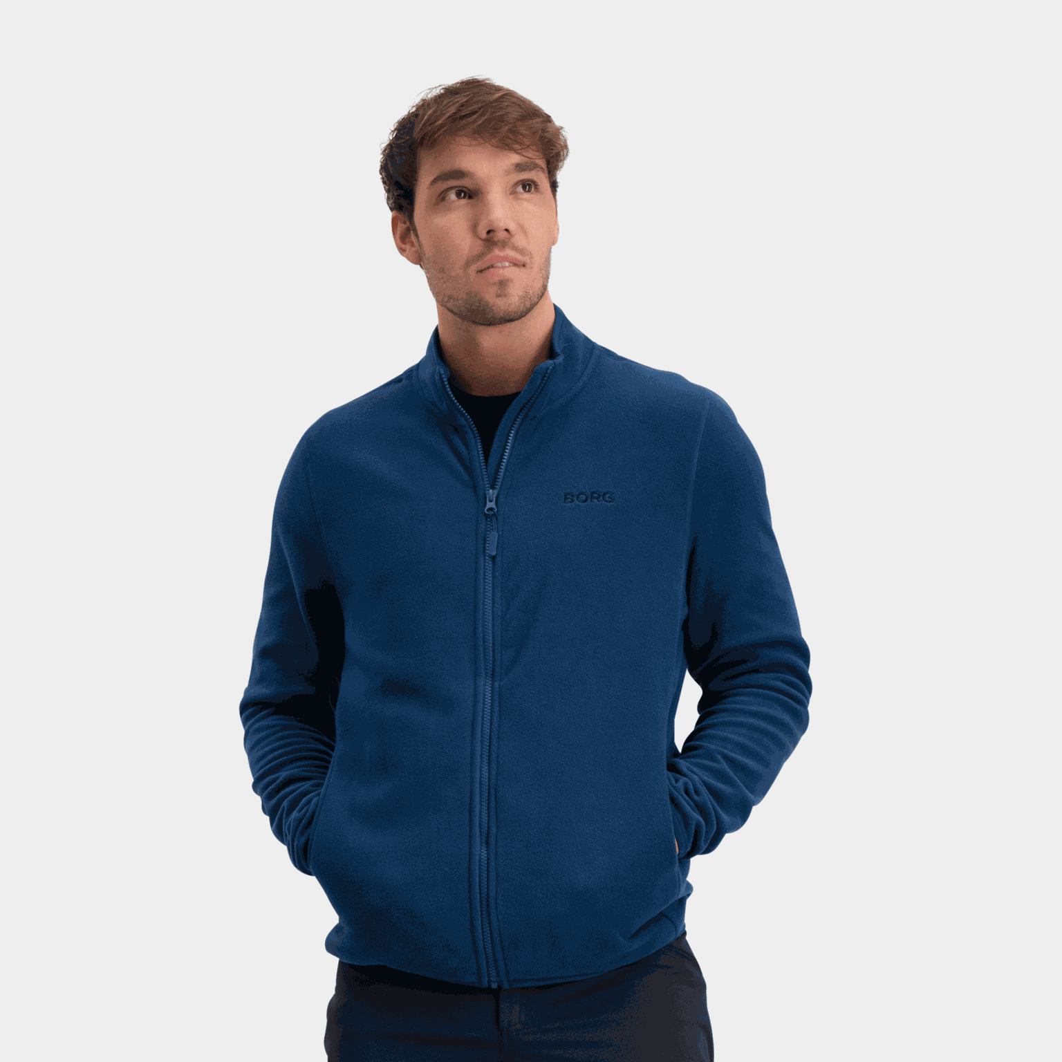  Veste polaire pour homme avec fermeture éclair intégrale