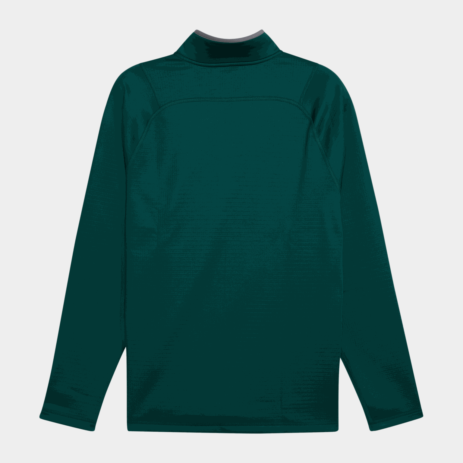 Męski sweter golfowy z zamkiem 1/4 długości, wykonany z polaru o fakturze wafla.