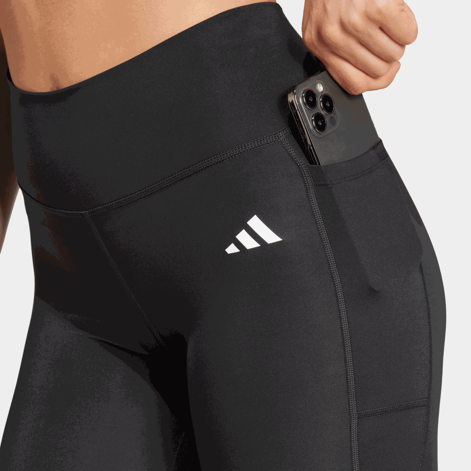 Optime Essentials Lange Leggings voor Dames met Verborgen Zak, Sportlegging