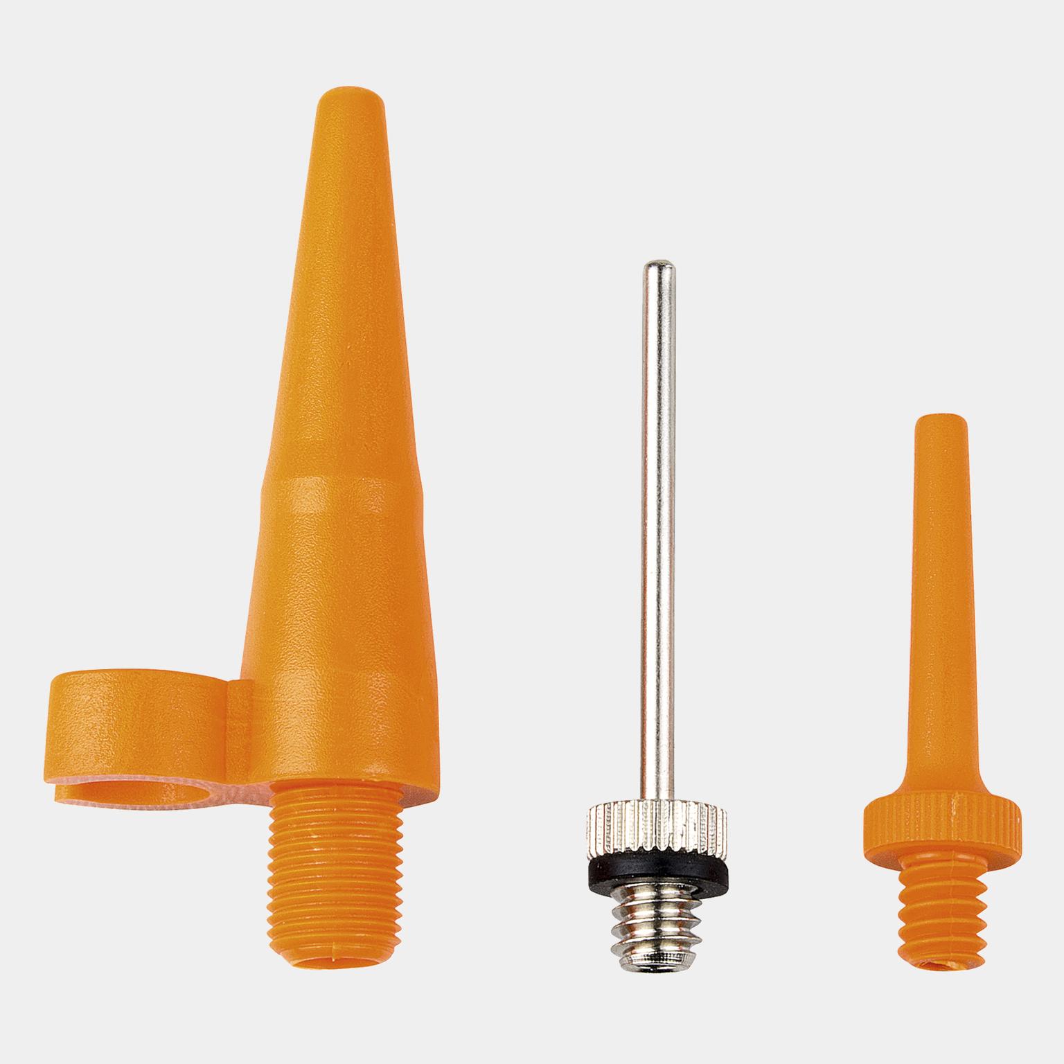 Zestaw adapterów do pompki nożnej, 3-częściowy adapter do pompki - pomarańczowy