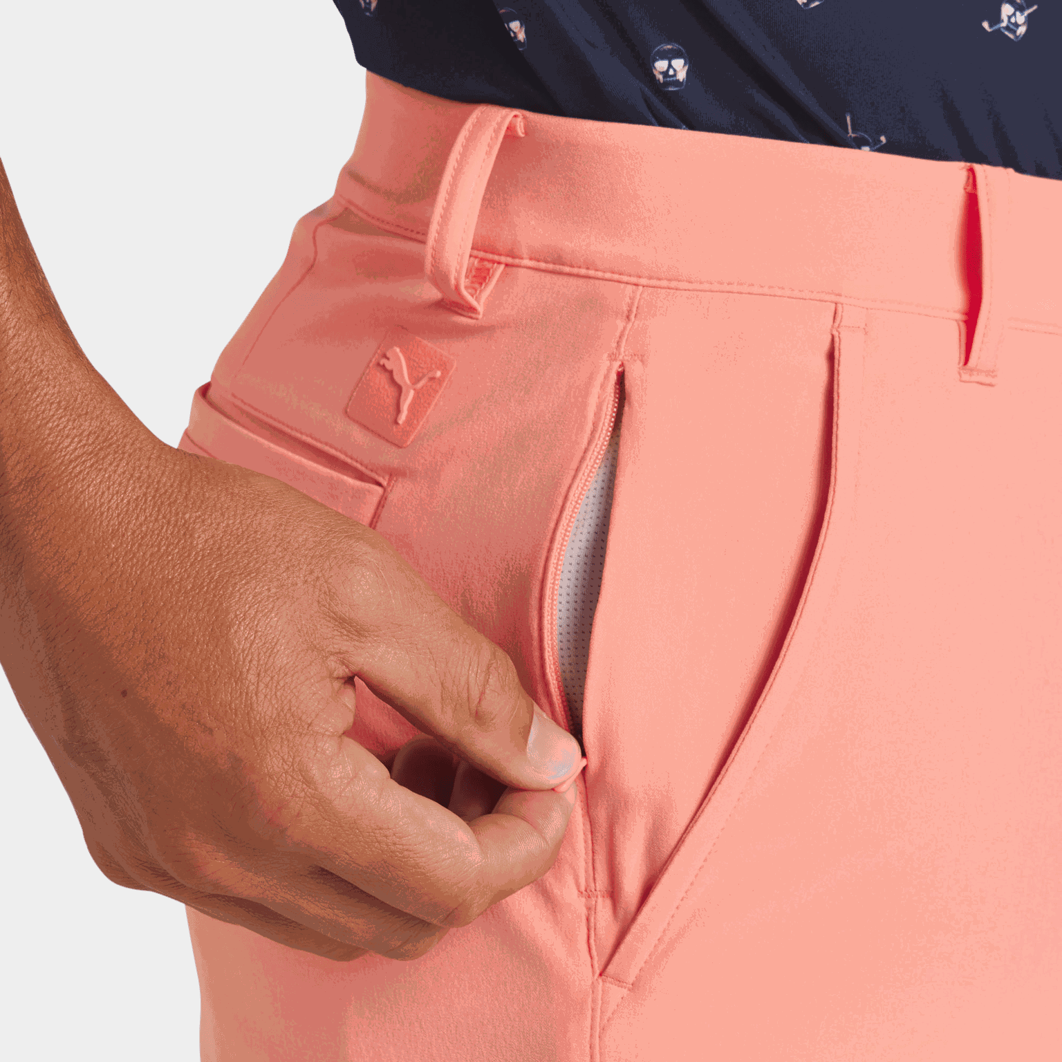 Calção de golfe masculino 101 Solid, curto, 9 polegadas