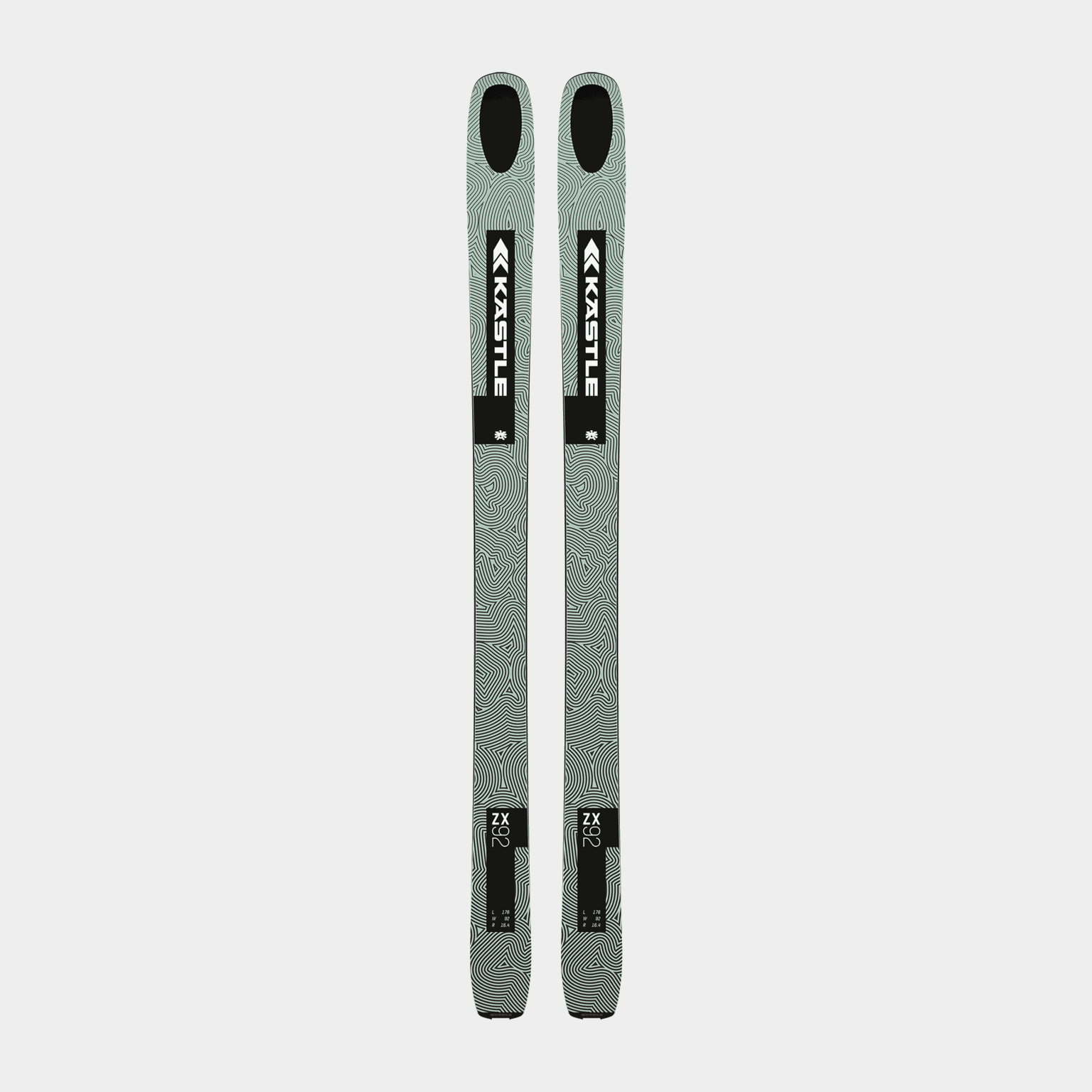 Touring Skis ZX92 24/25, allmountainski, unisex - Grønn