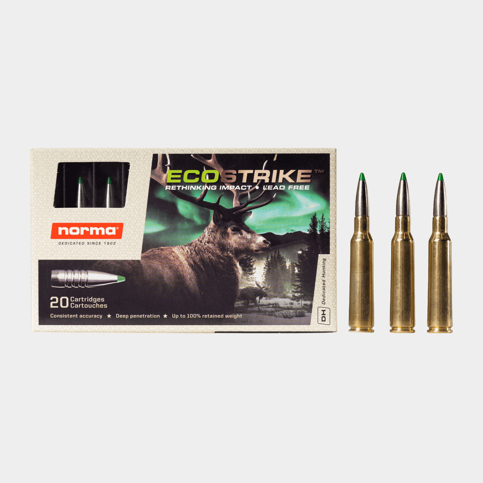 Muniție pentru pușcă Norma Ecostrike 6.5x55 7.8g / 120g