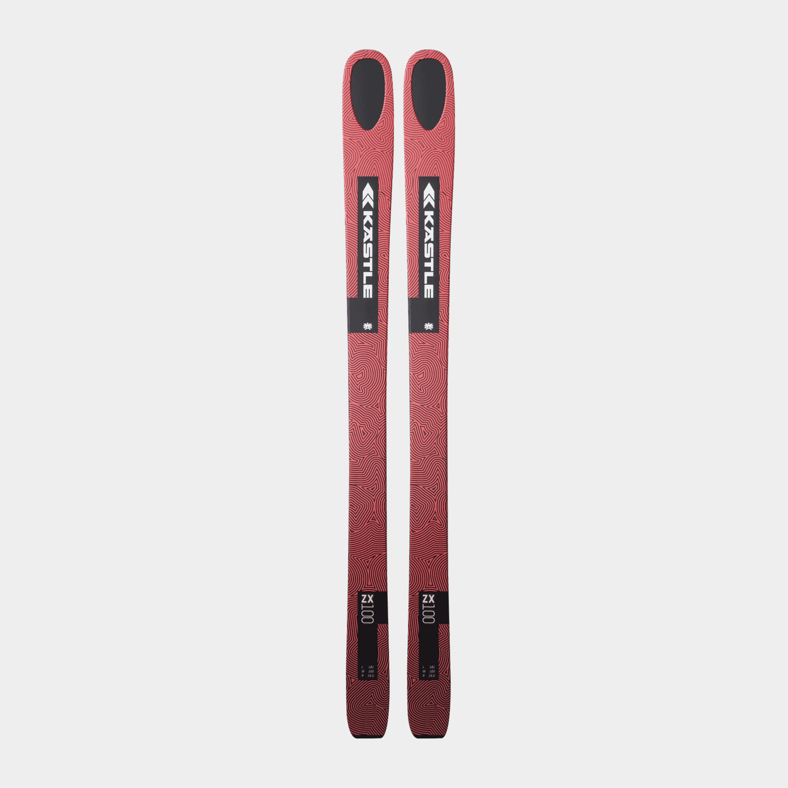 Touring Skis ZX100 24/25, frikjøringsski, unisex - Rød