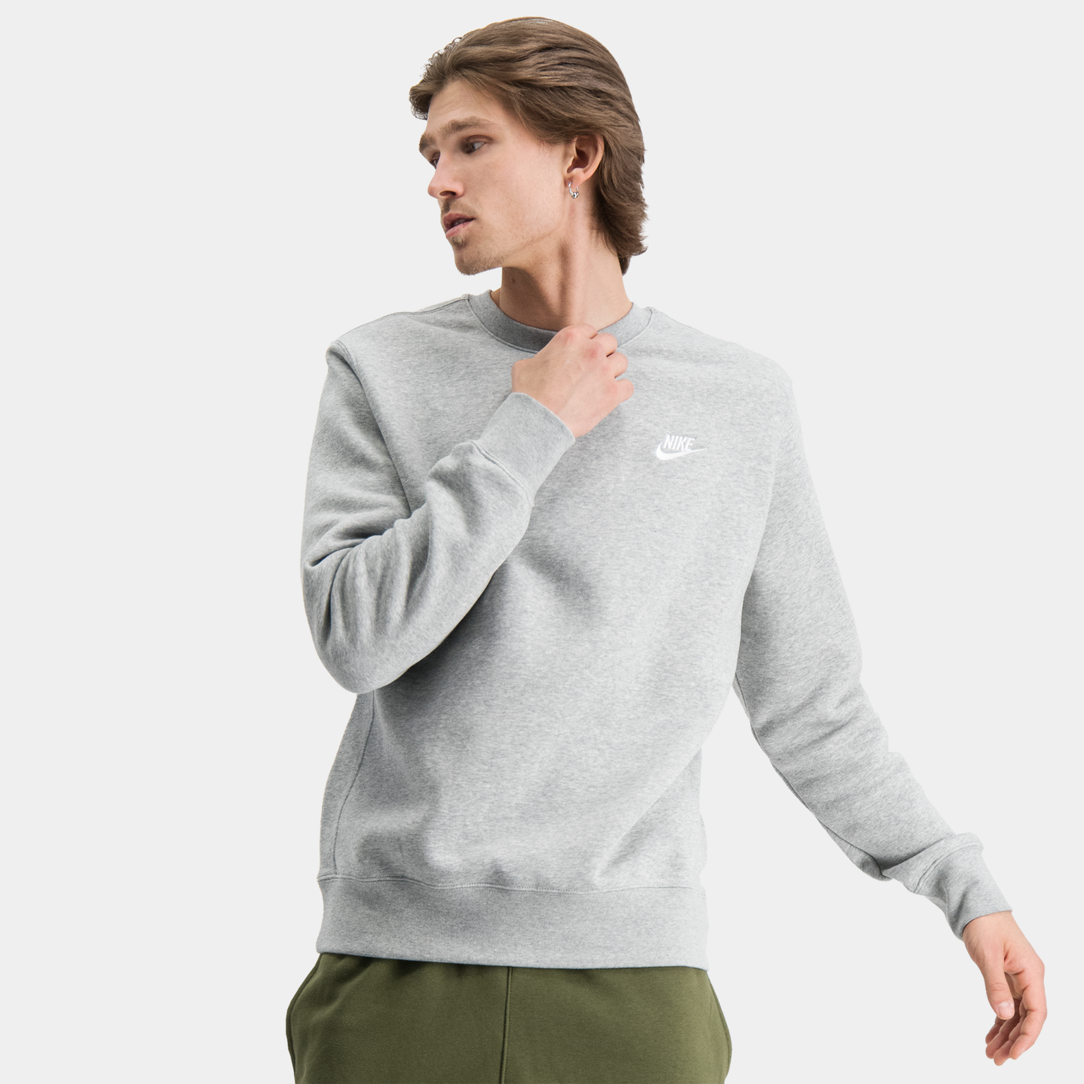  Sportswear Club Crew Homme - Gris