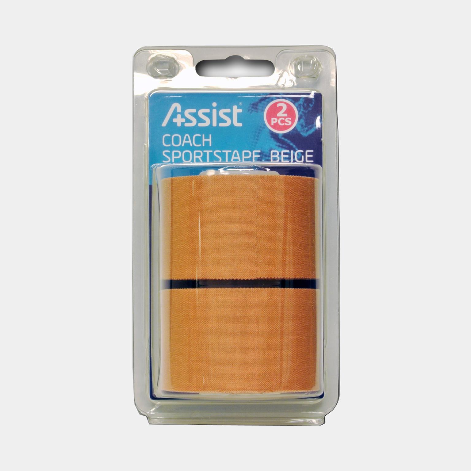 Assist Coach Sportstape 2-pk, sportsteip - Brun