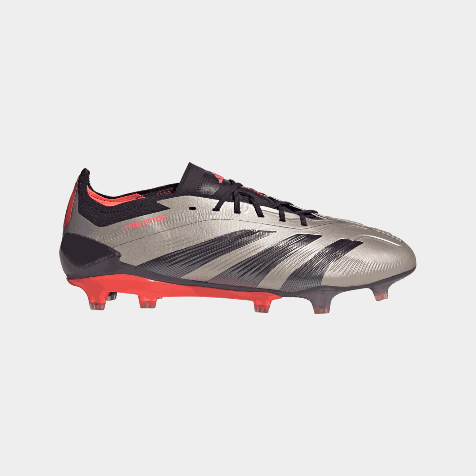  Chaussures de football Predator Elite FG Q4 24, pour gazon, unisexe – Argent
