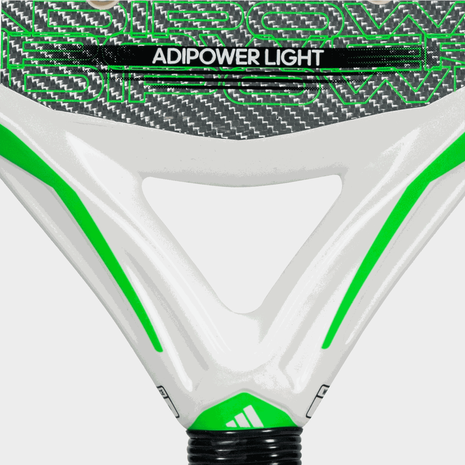 Padelová raketa Adipower Light 3.3 pro pokročilé hráče, unisex - bílá