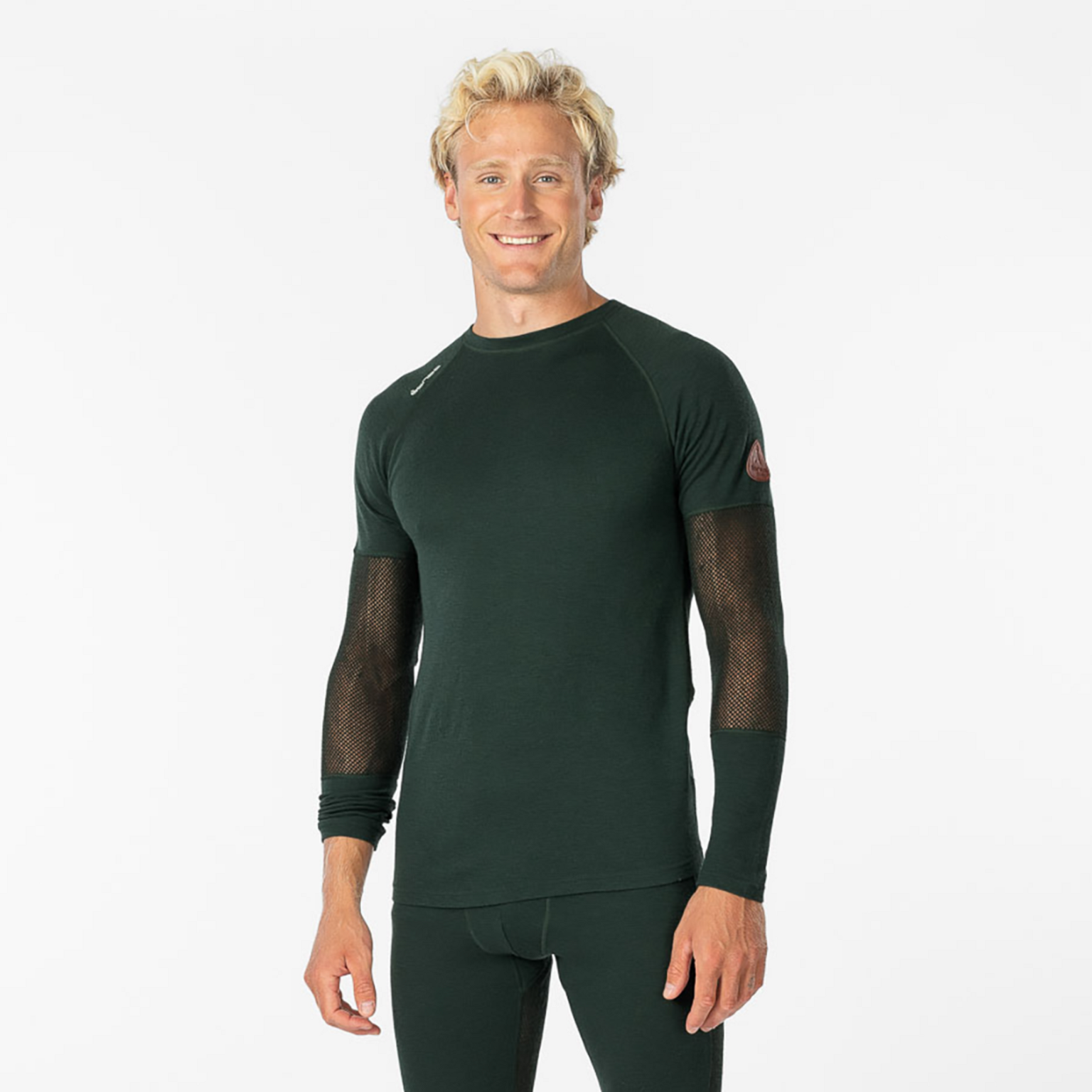  Maglione da uomo Tundra a maniche lunghe in lana - Verde