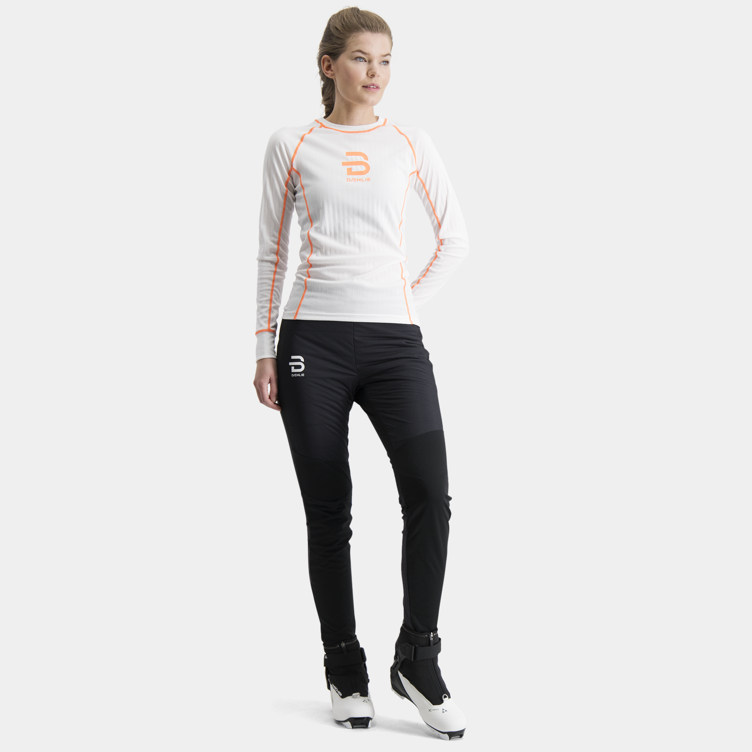 Endurance Tech Long sleeve, superundertøy dame - Oransje