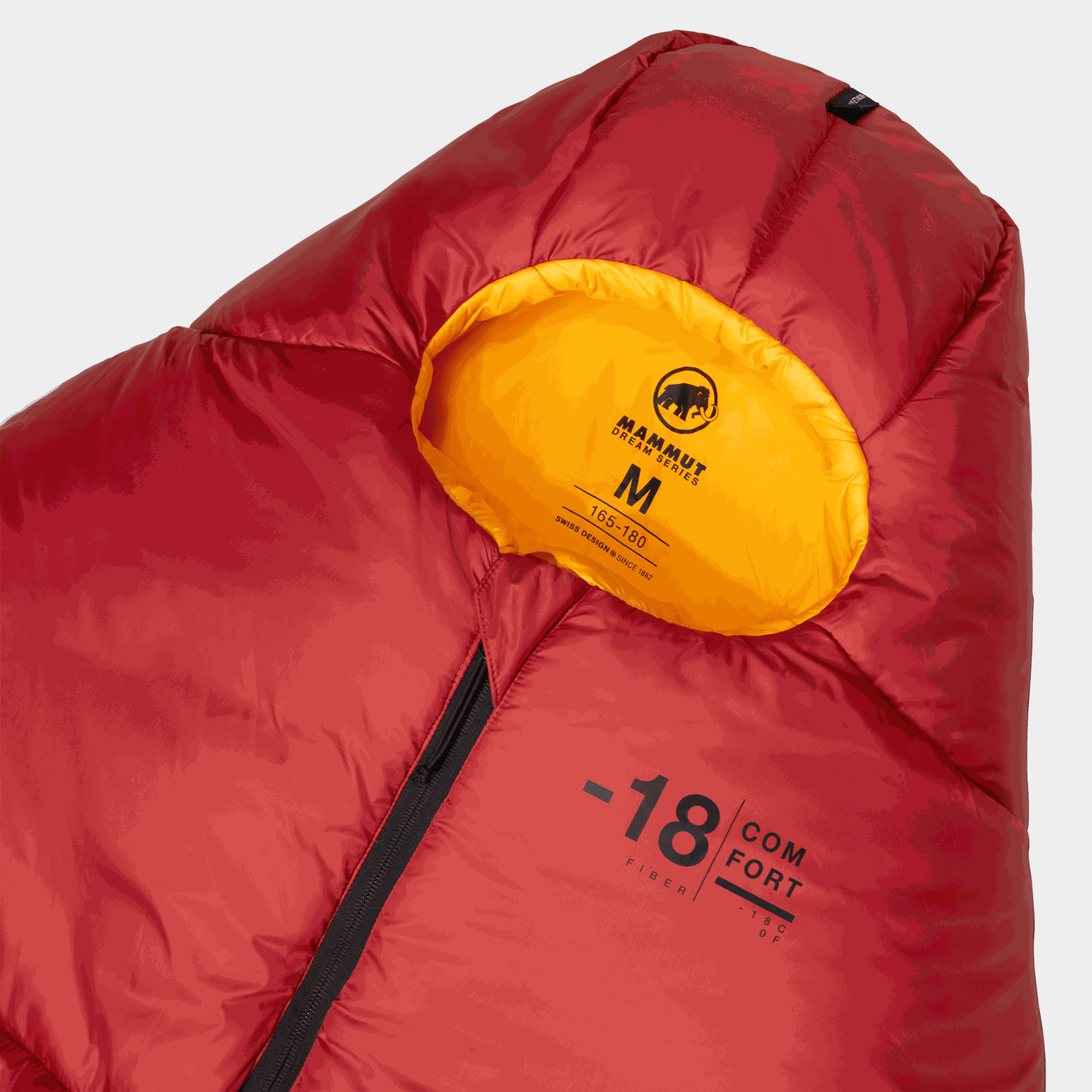  Pohodlný spací pytel z vlákna pro ženy -18°C - červený