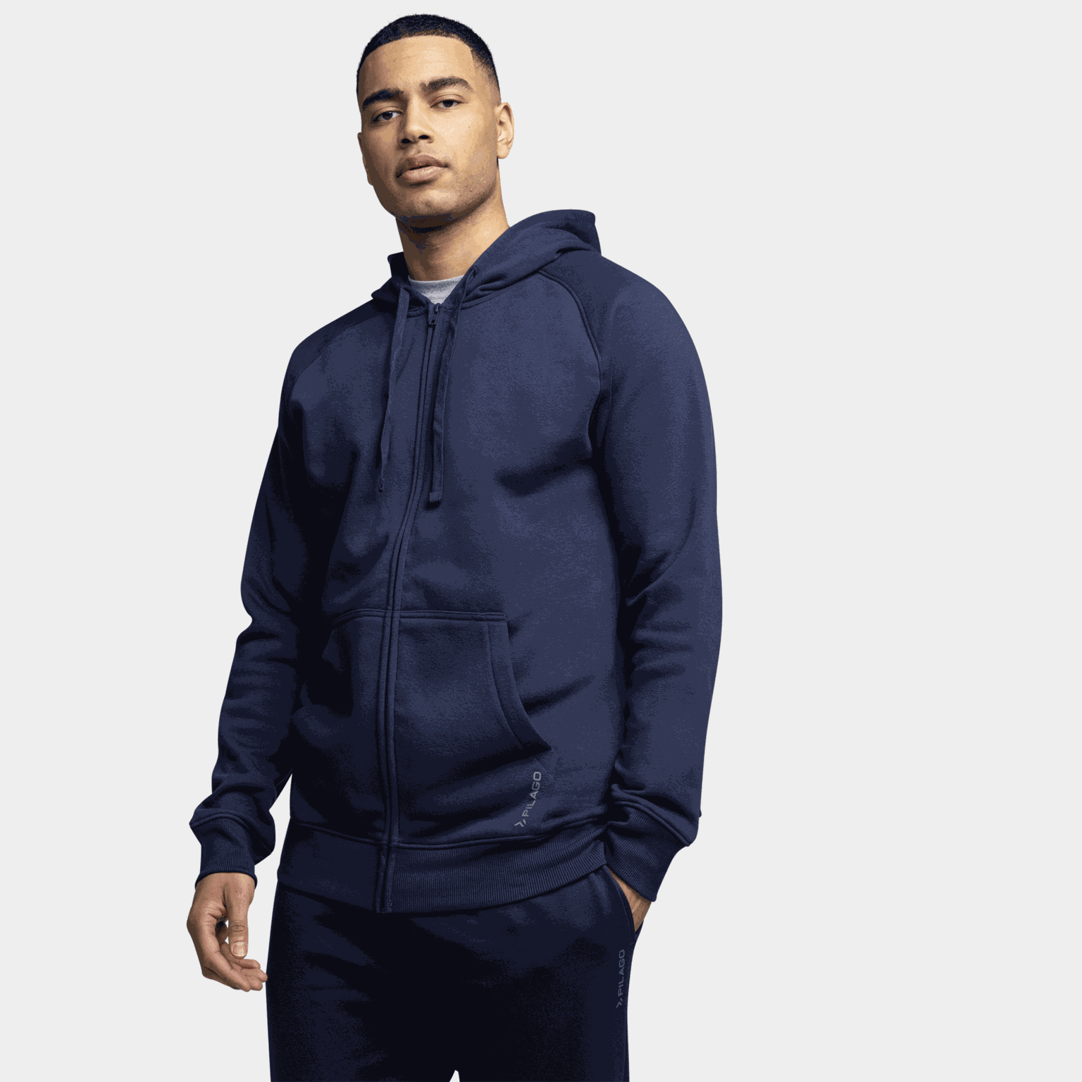  Veste à capuche zippée Essential, pour homme