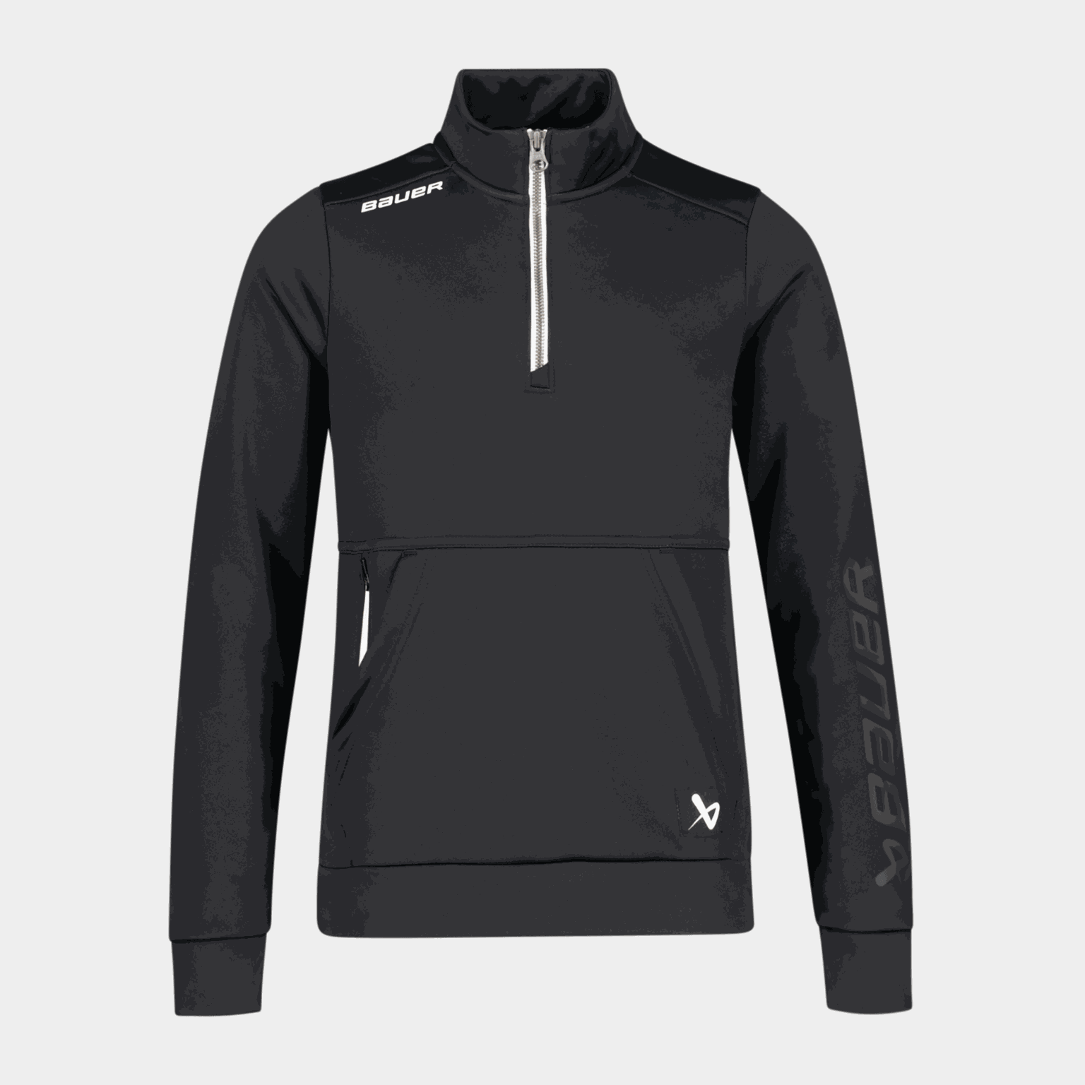 S23 Team Fleece 1/2 Zip 24/25, genser, junior - Svart