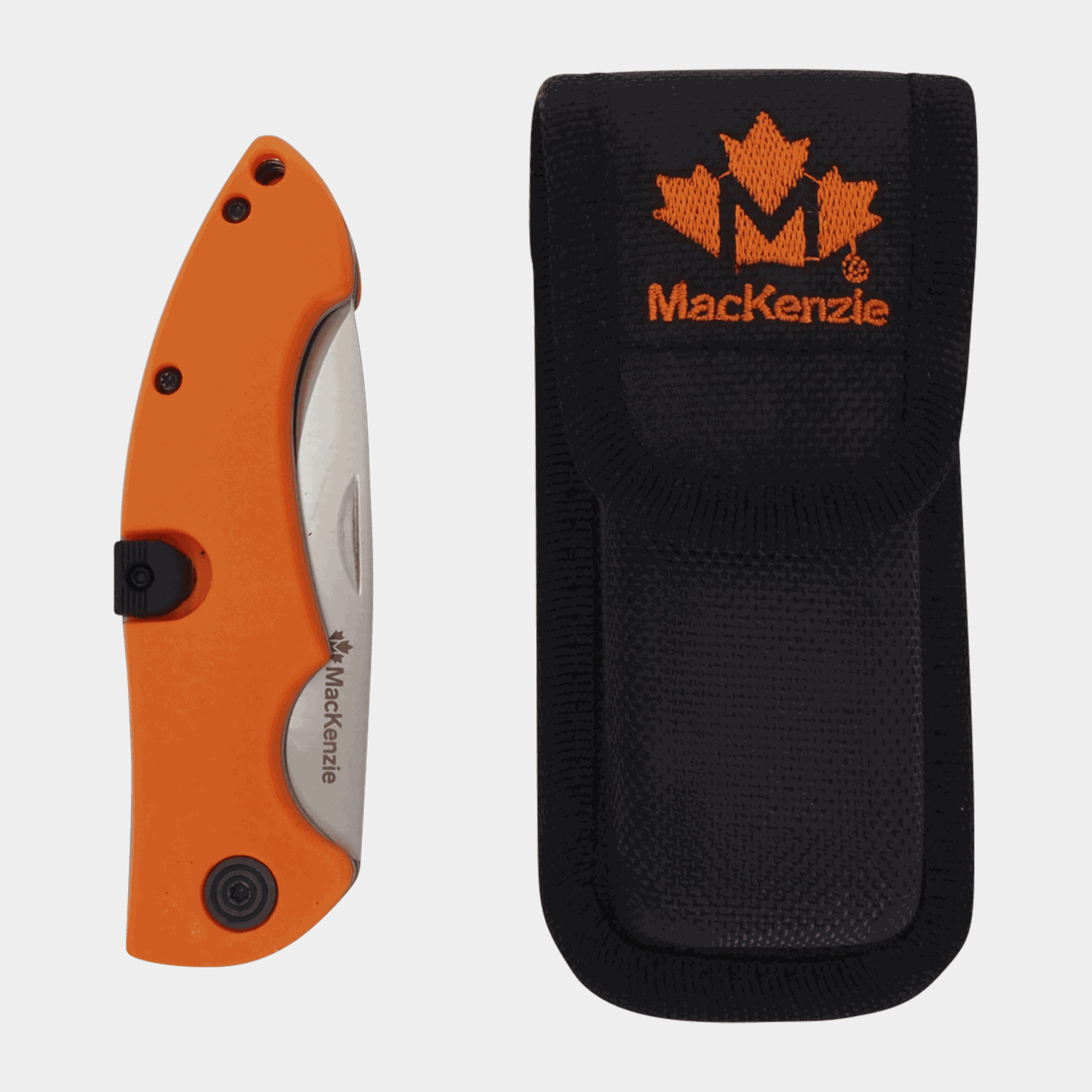 2 in 1 Folding Knife, foldekniv - Oransje