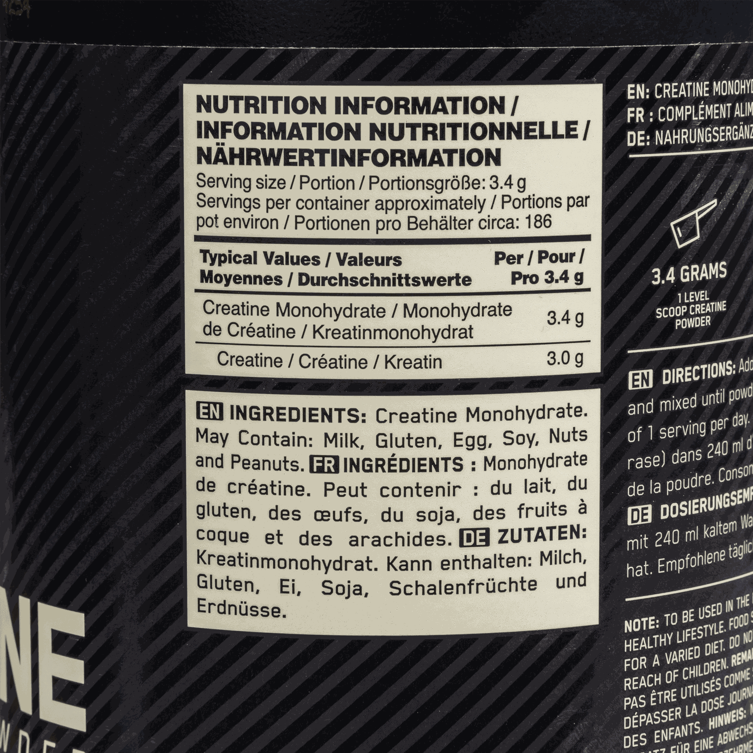  Mikronizált kreatin por 634 g, ízesítetlen -
