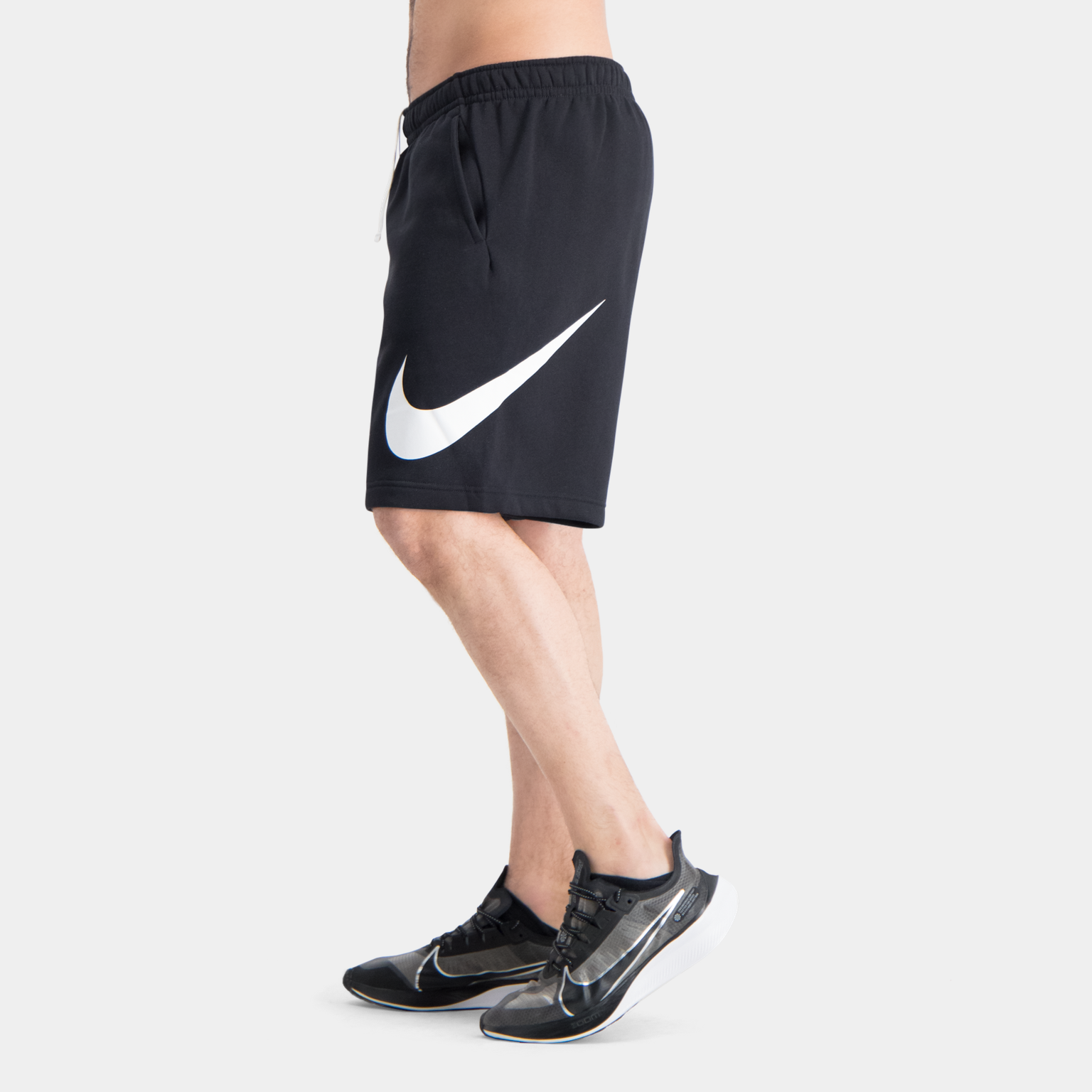 Bedrukte sportshorts voor heren - zwart