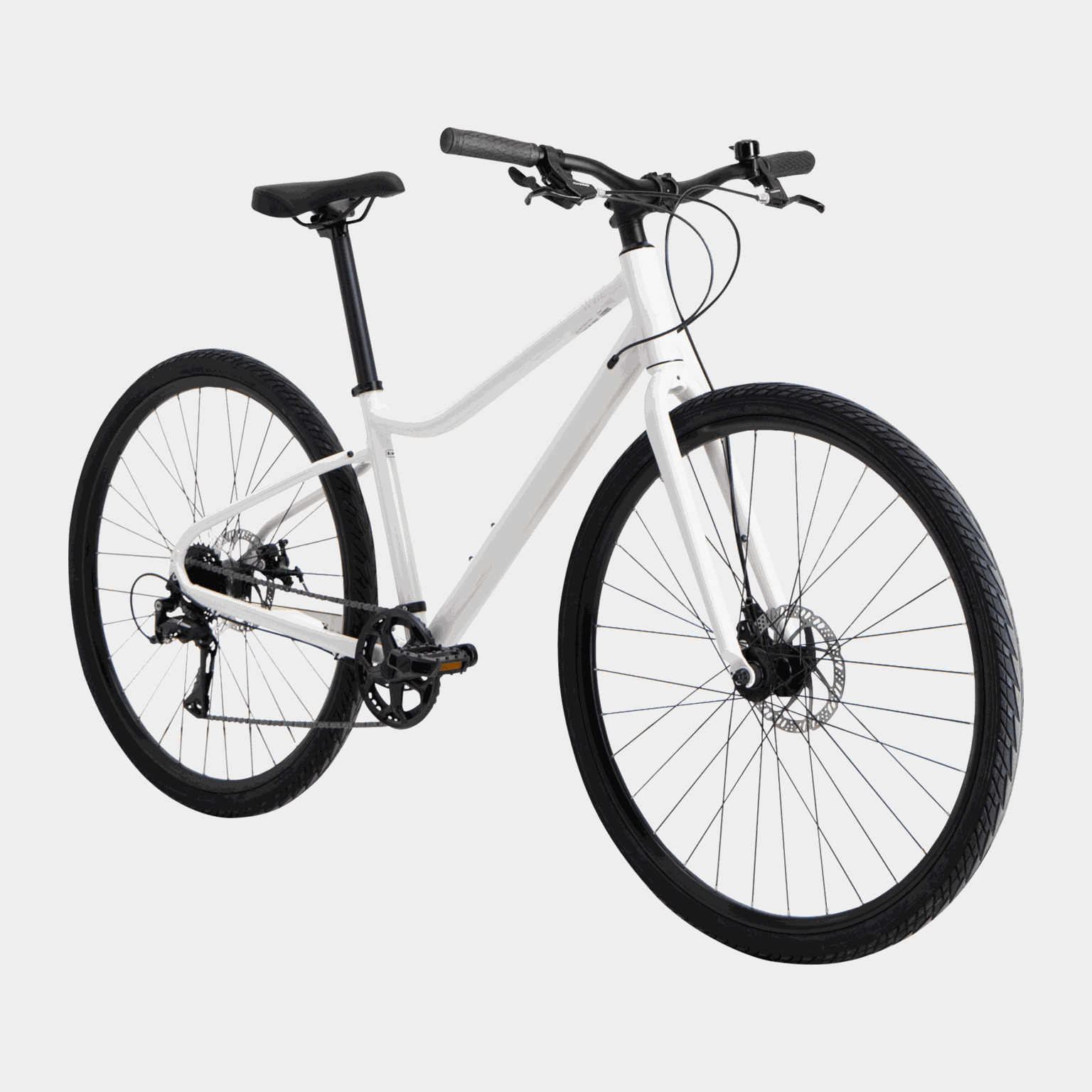  AX PEARL WHITE 25, rower hybrydowy, unisex - biały