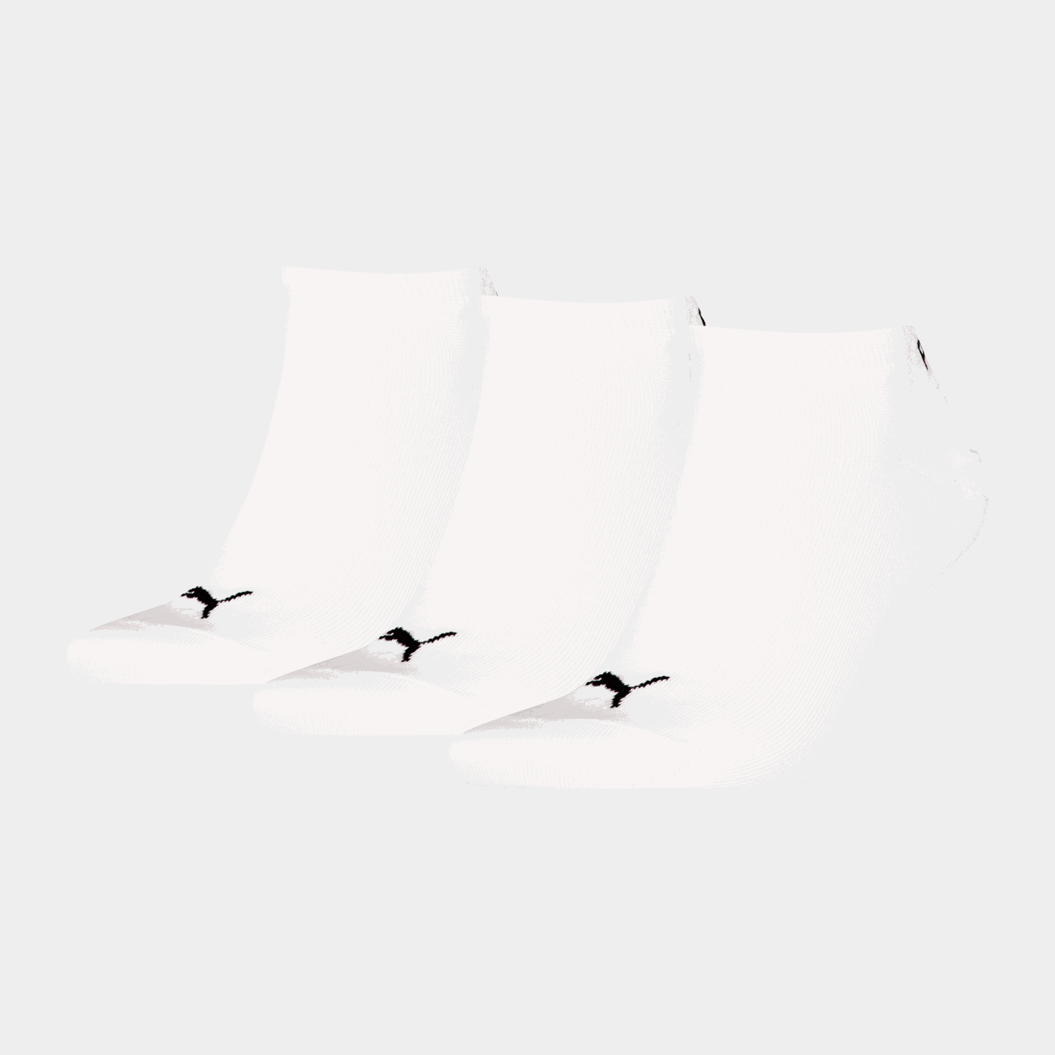  Meias esportivas lisas, conjunto de 3 peças, meias curtas, unissex