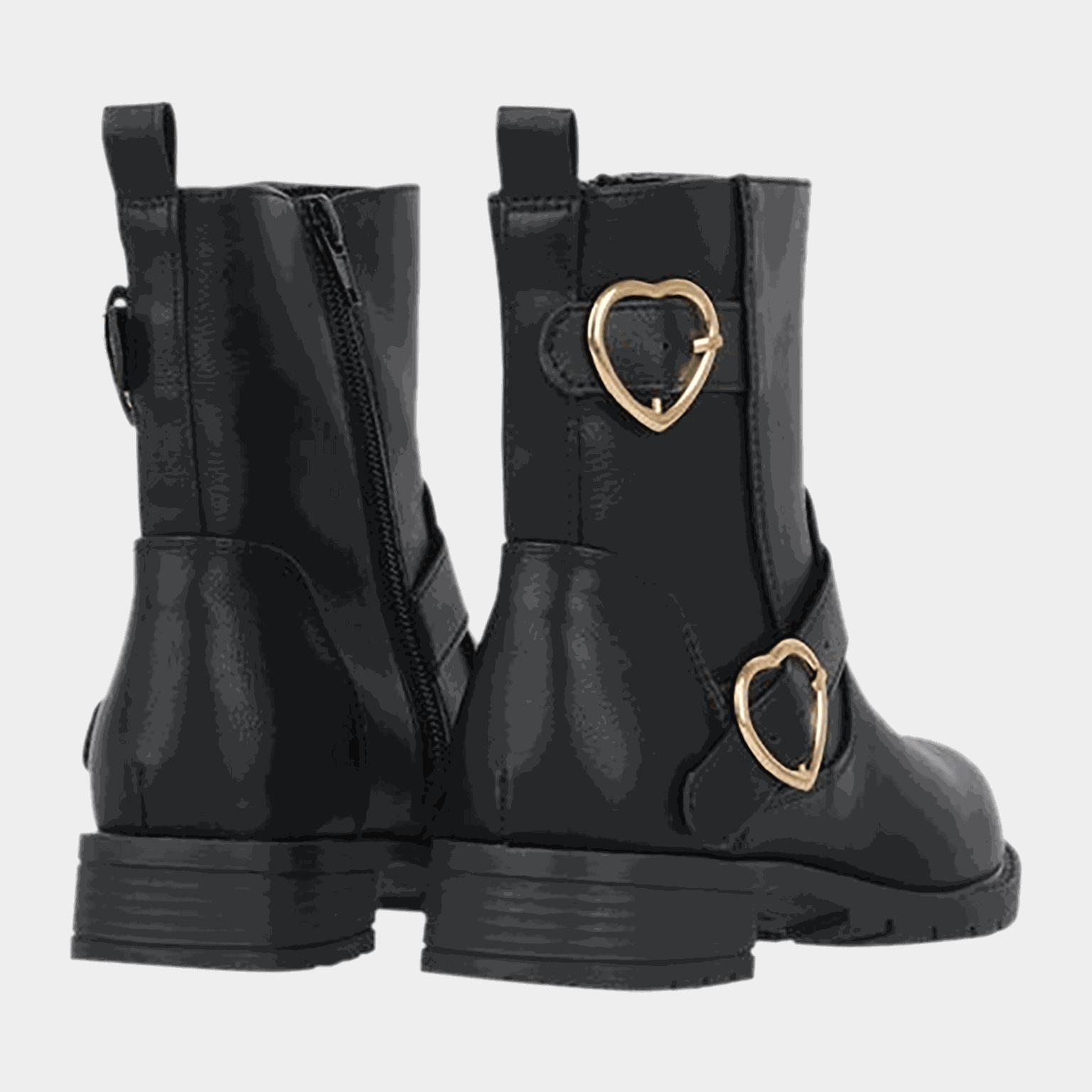  Bottes de motard Bella, chaussures décontractées pour enfants - Noires