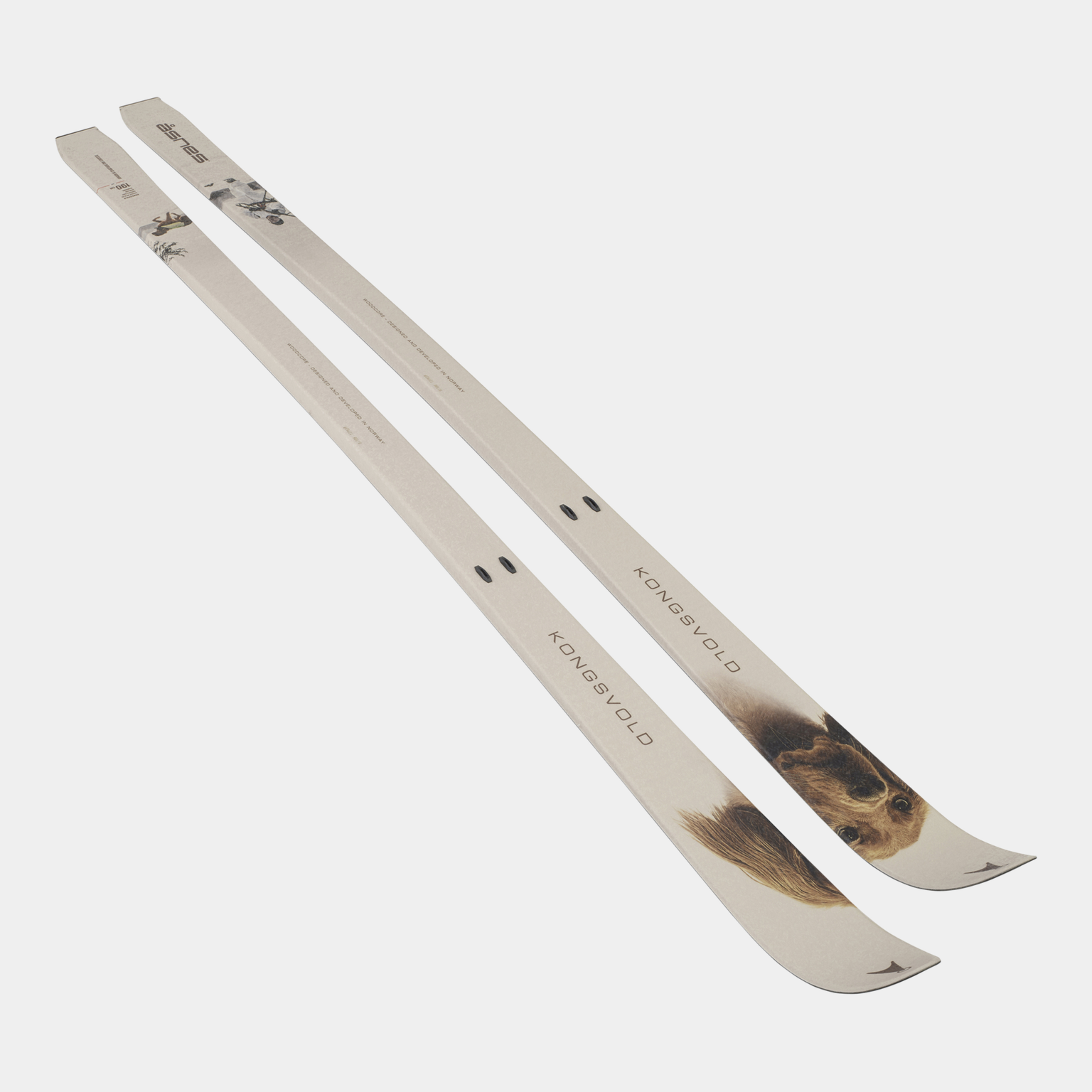  Esquis de montanha e caça BC Kongsvold Hunter 24/25 Steel Edge, unissex - marrom