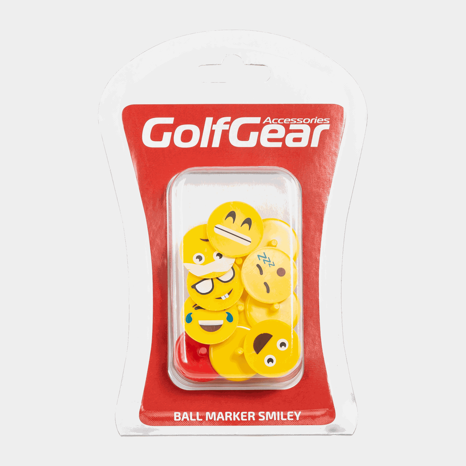  Markery do piłek golfowych z uśmiechniętą buźką, zestaw 12 sztuk, akcesoria do piłek golfowych – czarne