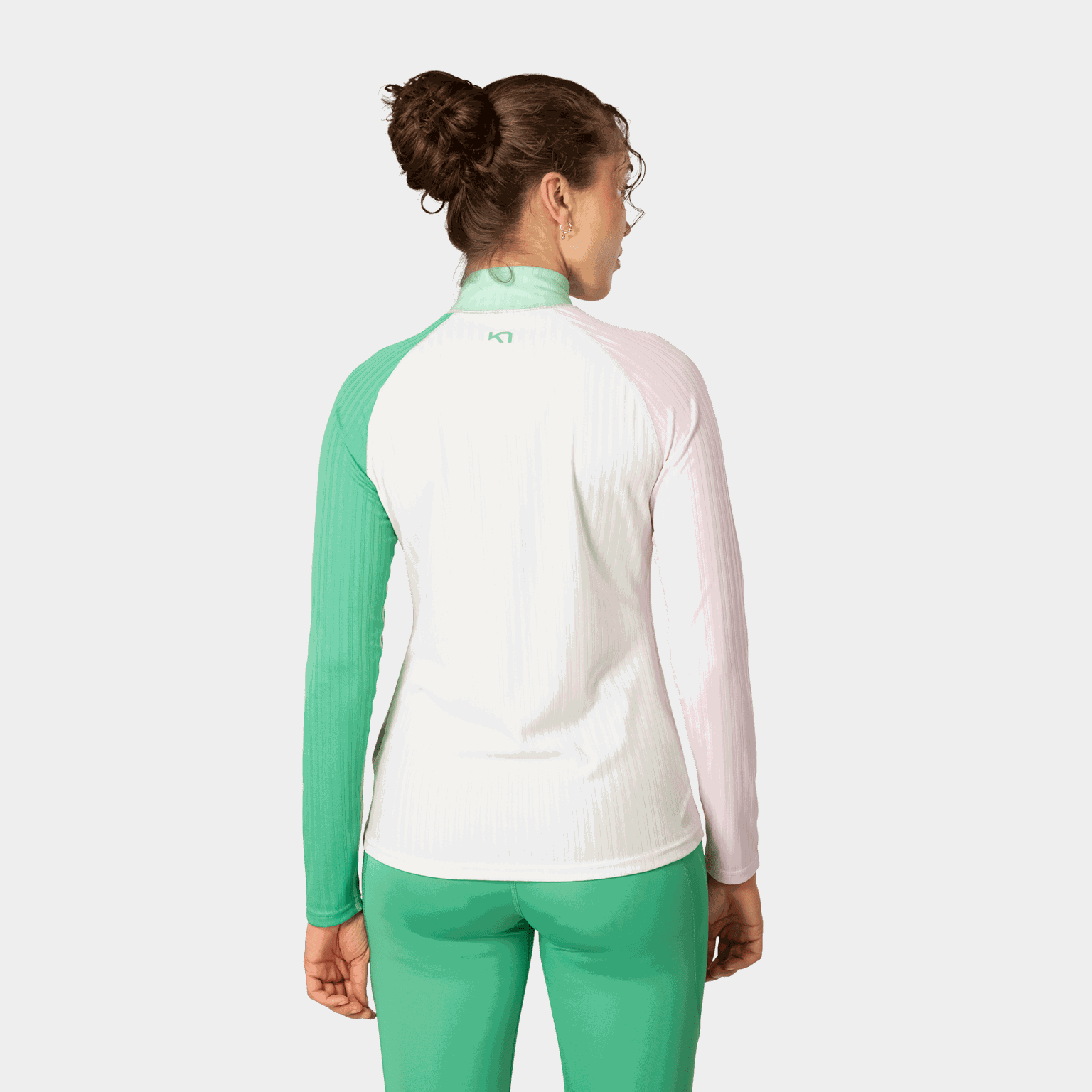 Ella thermisch ondergoed met halve rits, super comfortabel voor vrouwen.