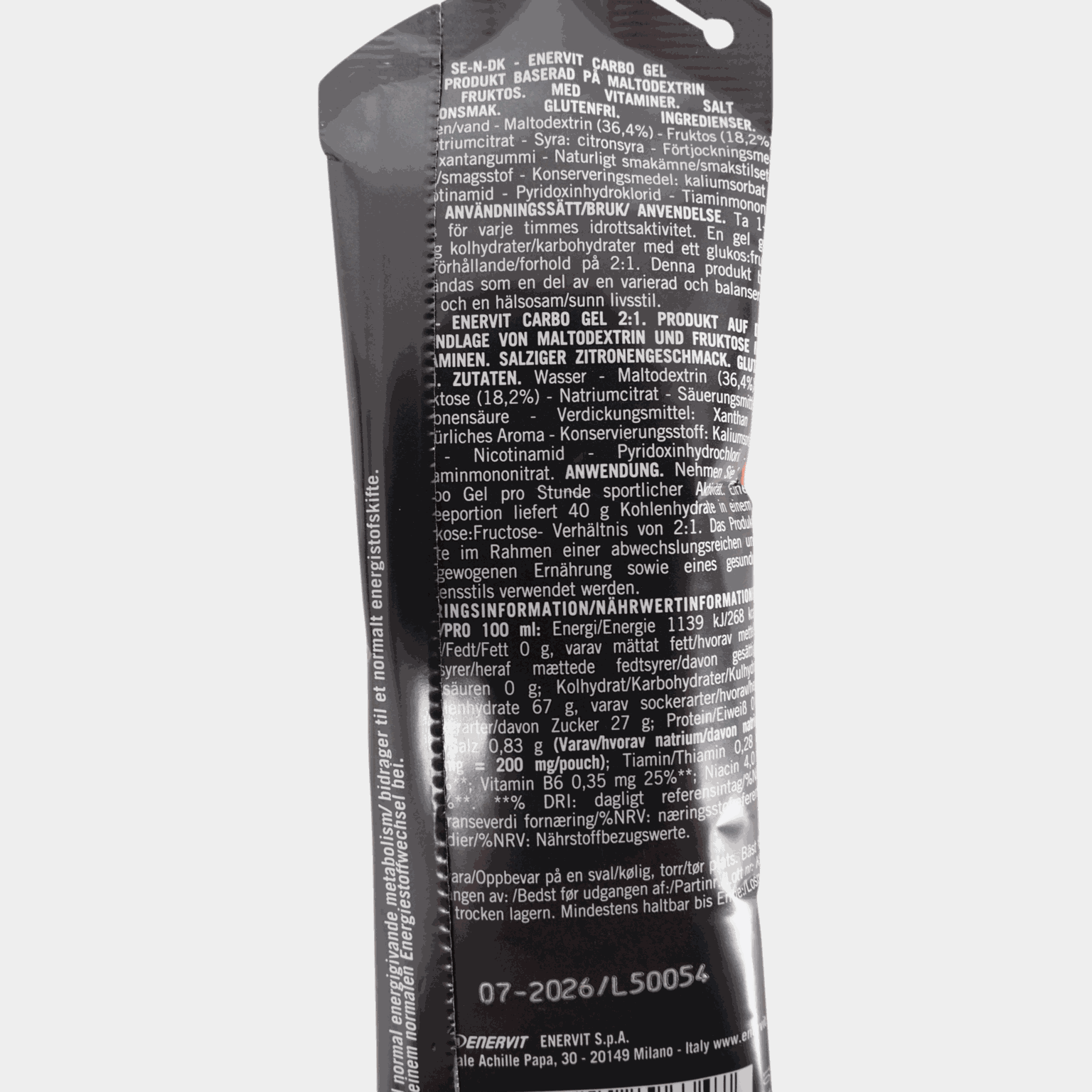 C2:1 PRO Carbo Lemon Gel + 200 mg sodu, żel energetyczny -