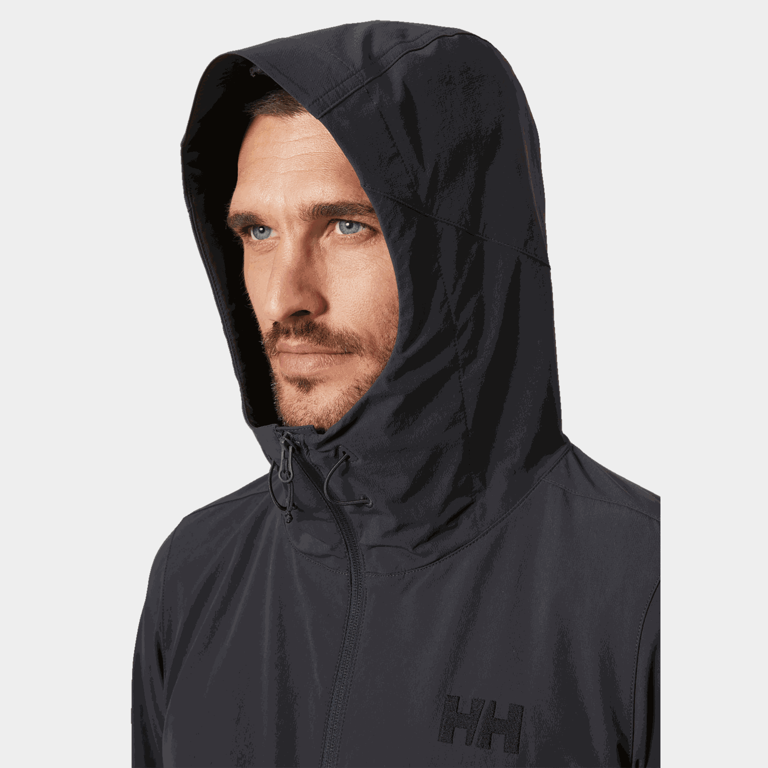  Jaqueta softshell Blaze masculina com capuz.