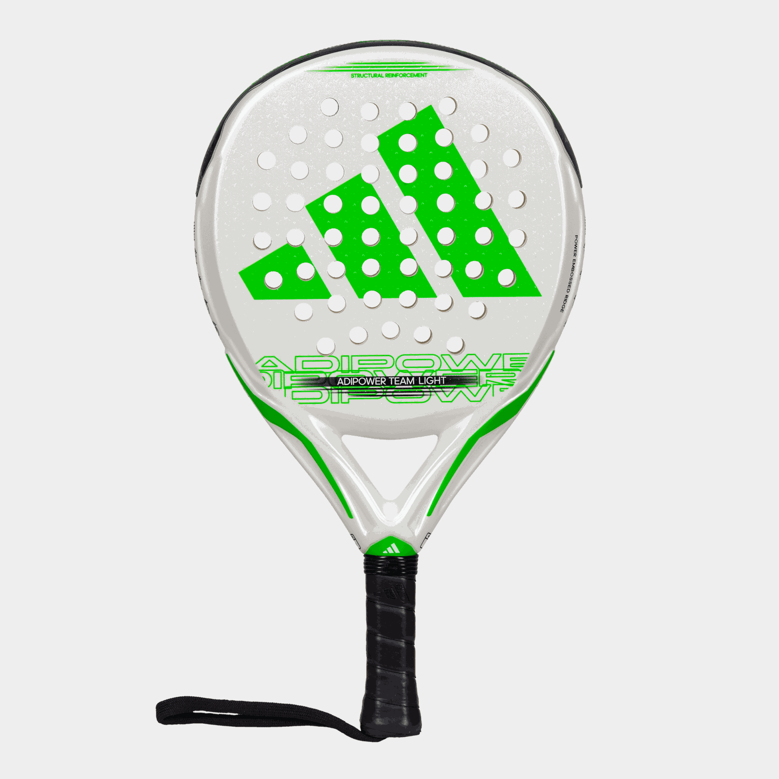 Adipower Team Light 3.3, padelracket for viderekomne, unisex - Hvit