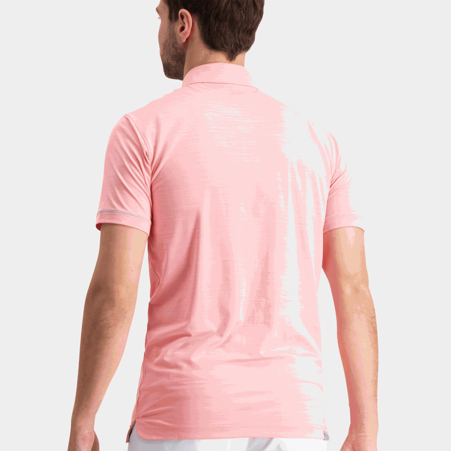  Koszulka polo golfowa męska Cloudspun Haystack – różowa