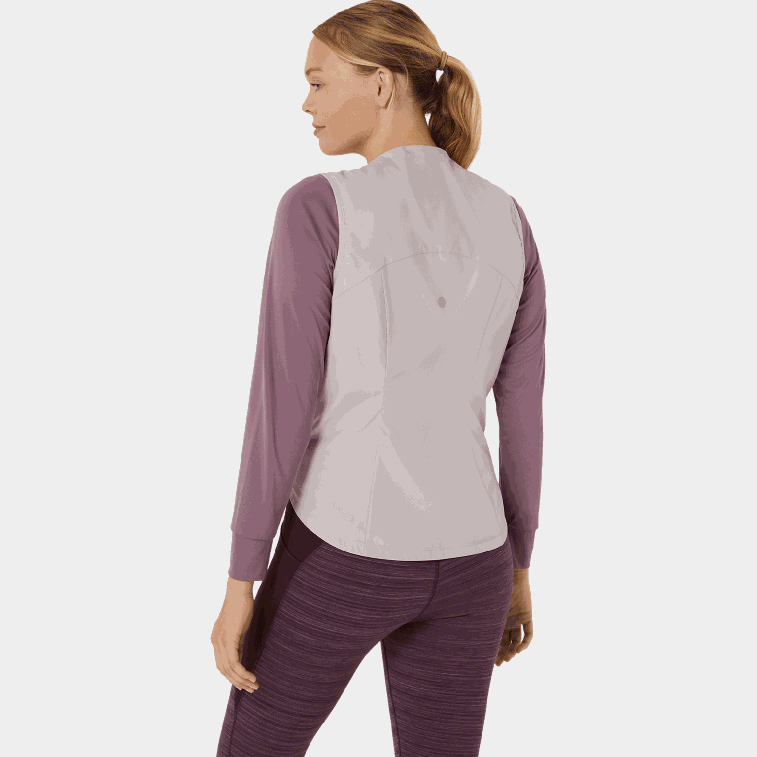  Nagino Run gewatteerd vest, gewatteerd vest voor dames – roze