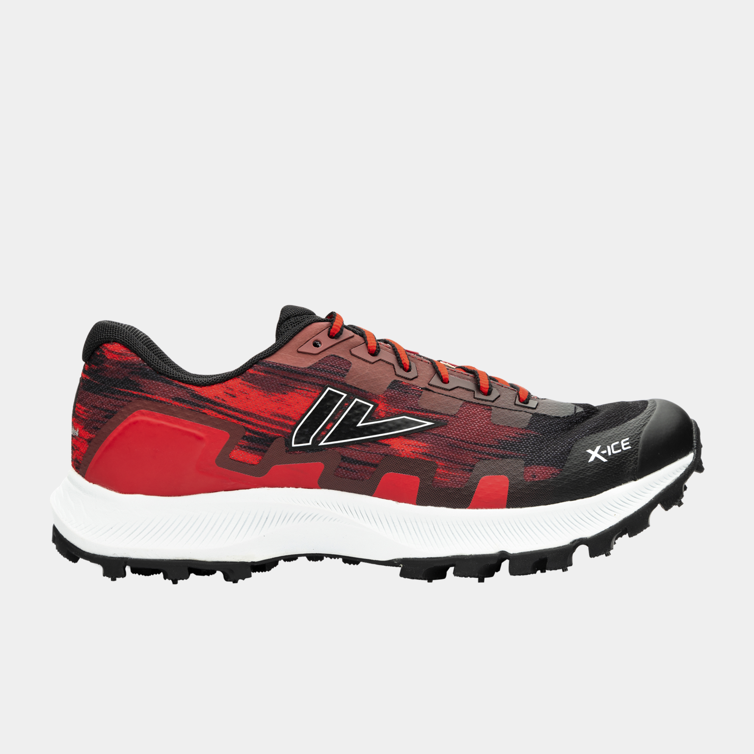 VJ Sarva X-Ice hardloopschoenen zonder noppen voor heren - Rood