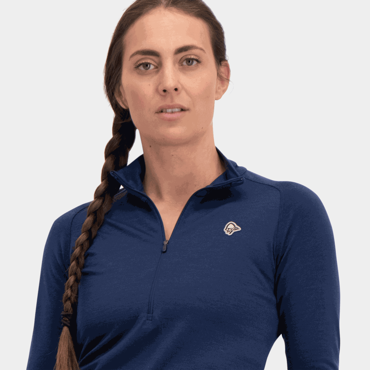  Pull en laine Femund Pureull à col zippé, taille W, pour femme