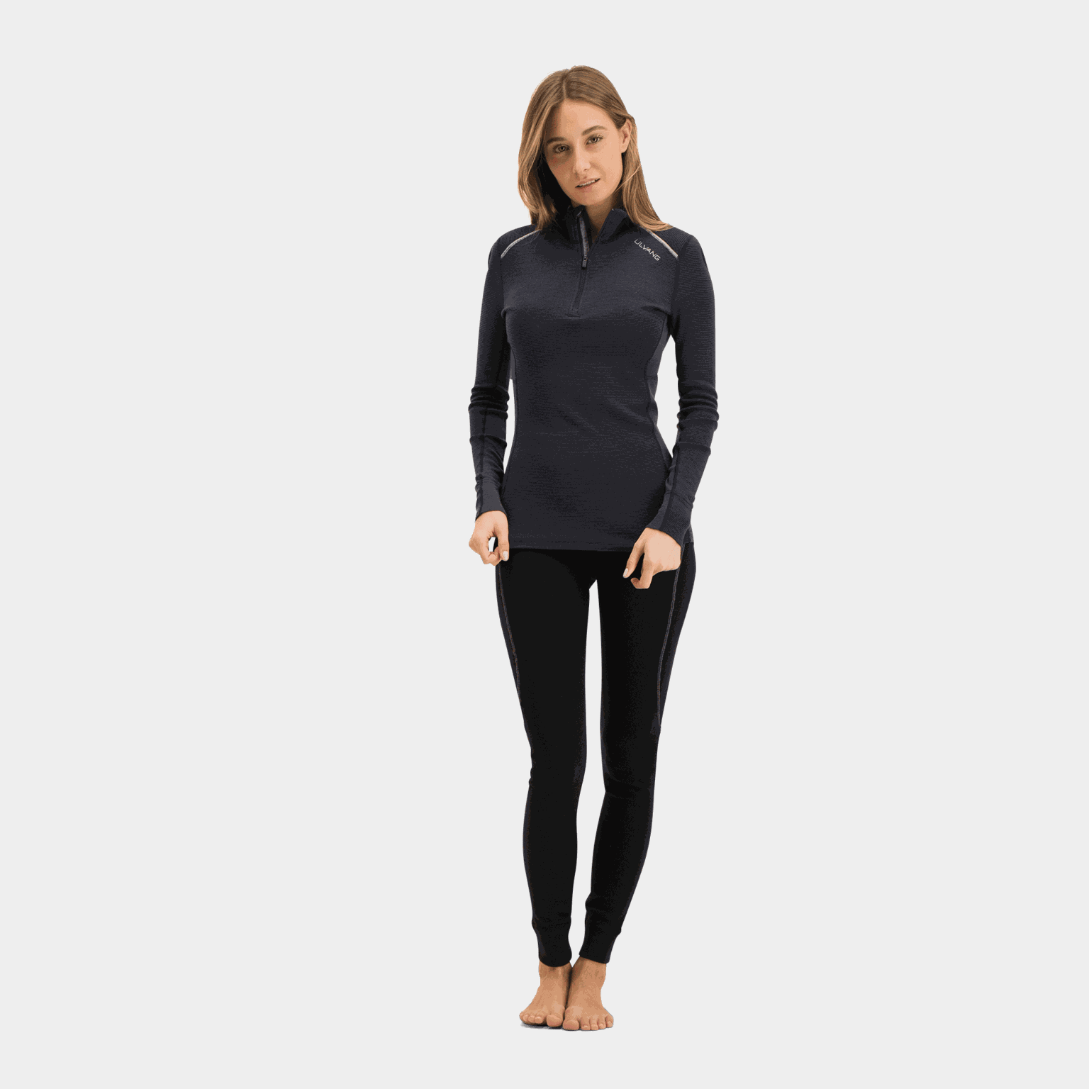 Rav 100% Turtle Neck Half Zip, ulltrøye dame