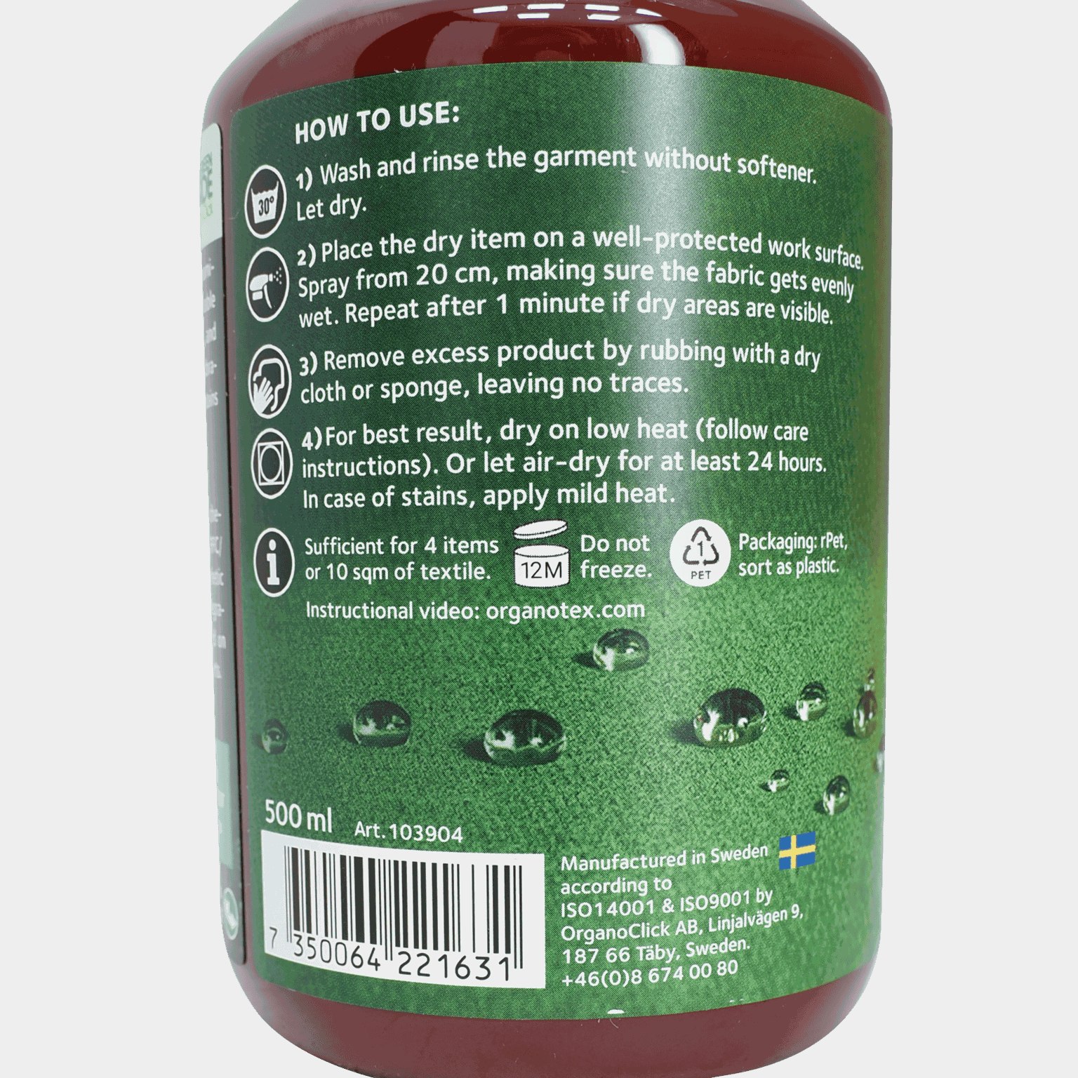 Spray-on Textile Waterproofing 500 ml 23/24, impregneringsspray -
