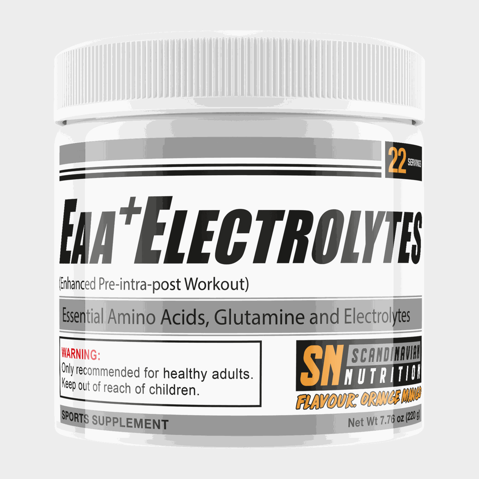  EAA + Elektrolyten (Sportdrank met sinaasappel- en mangosmaak (220 g)) -