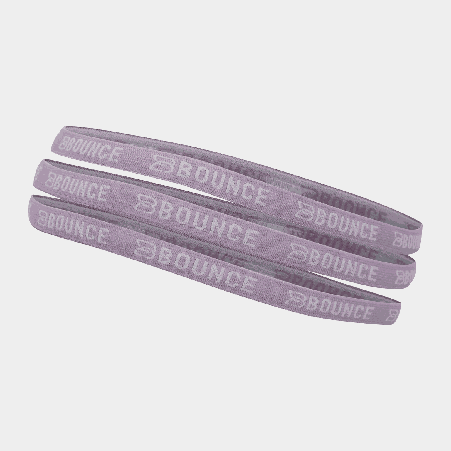 Set van 3 elastische haarbanden van Bounce, ademend en sneldrogend.