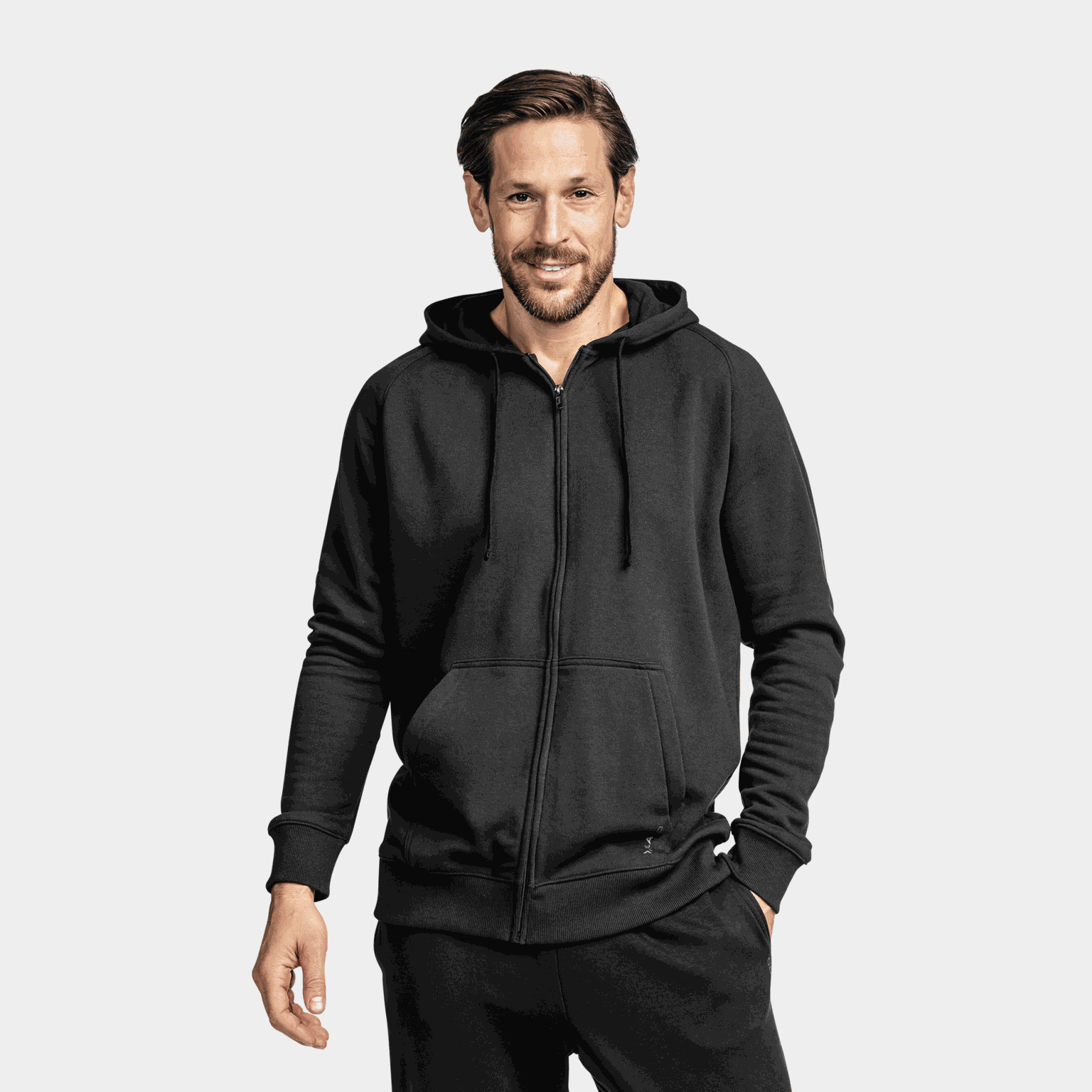  Veste à capuche zippée Essential, pour homme