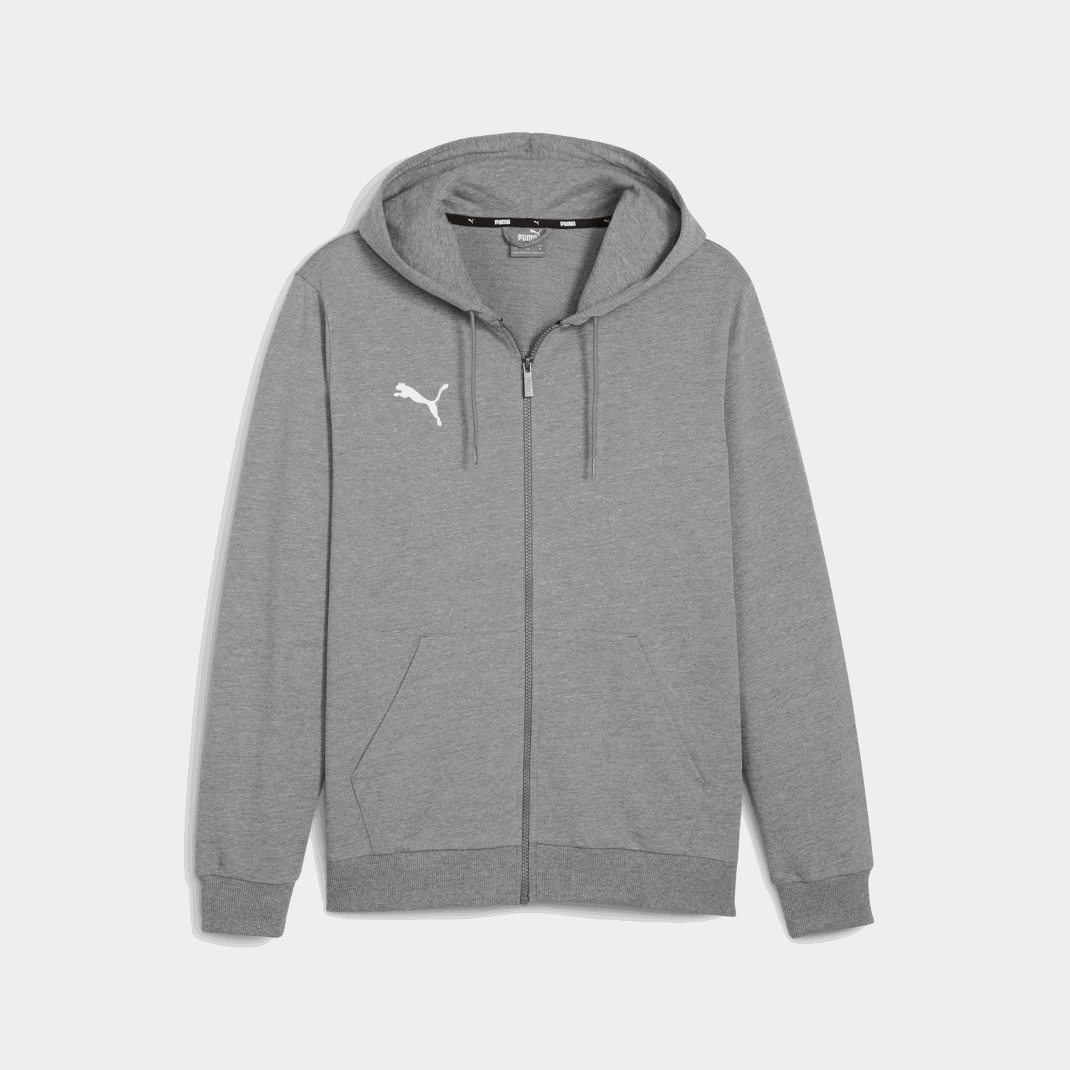  Jaqueta casual masculina teamGOAL com capuz - cinza