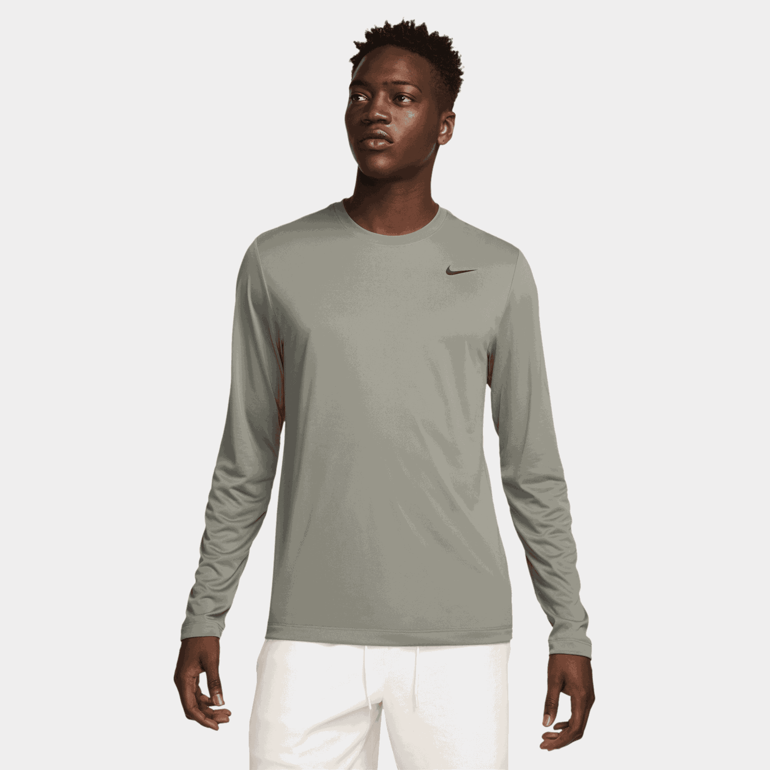  Męska bluza treningowa Dri-FIT Reset z długim rękawem – zielona