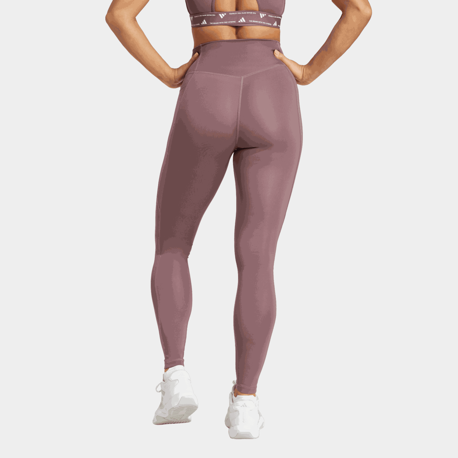 Optime Essentials Damskie długie legginsy z ukrytą kieszenią, legginsy treningowe