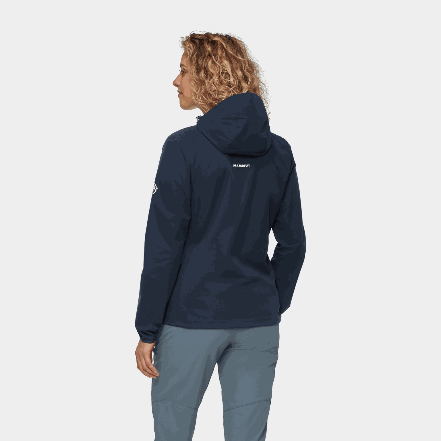  Jaqueta feminina softshell Granite So W com capuz - azul escuro