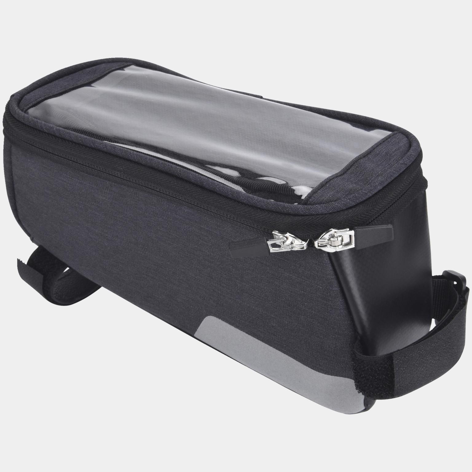 Top tube bag w/phone pouch - Grå